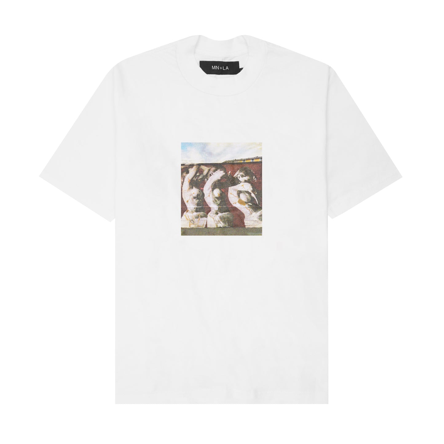 "TRES" TEE IN WHITE