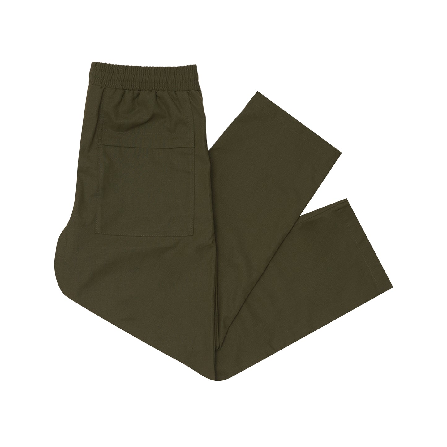 LINEN LOUNGE PANTS V2 IN OLIVE