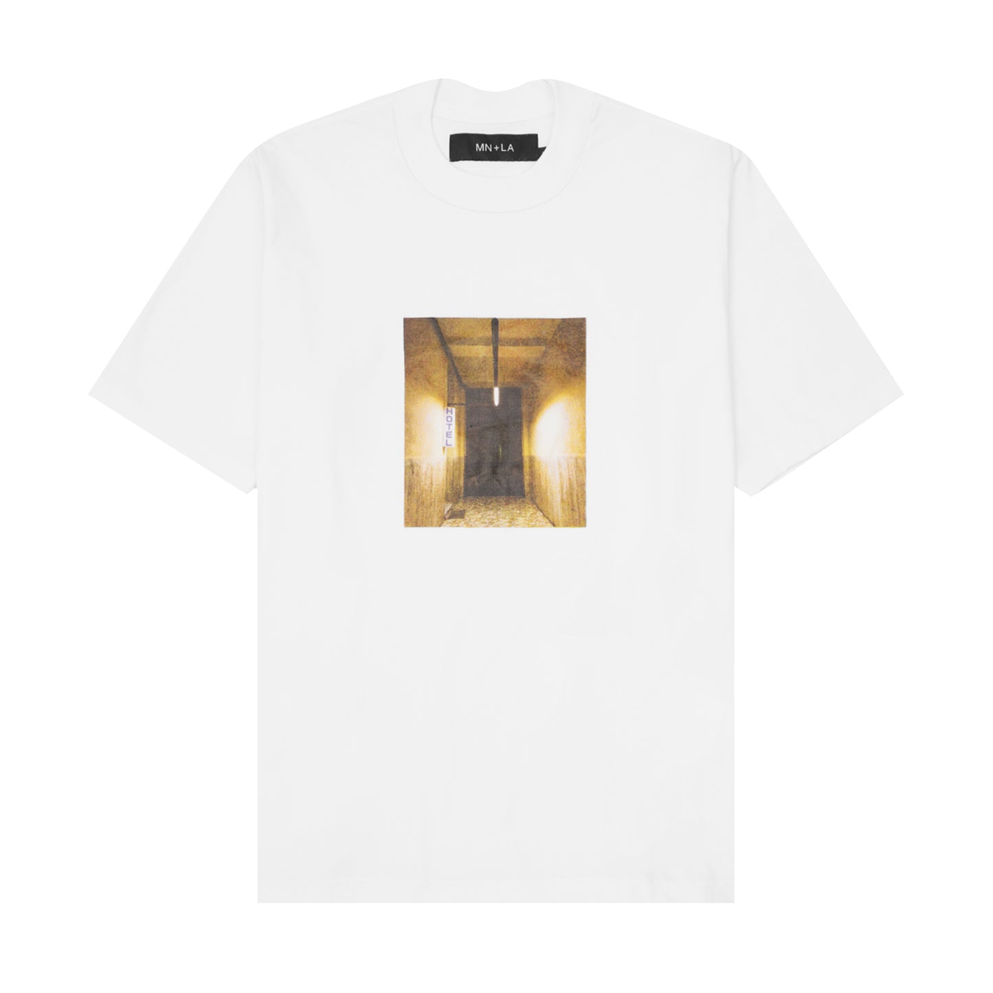 "GHOST HOTEL" TEE IN WHITE