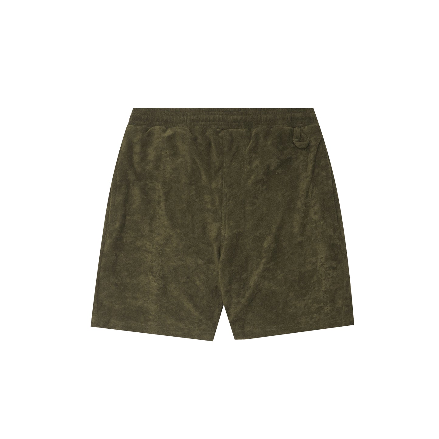 TOWEL TERRY SWEATSHORTS IN OLIVE