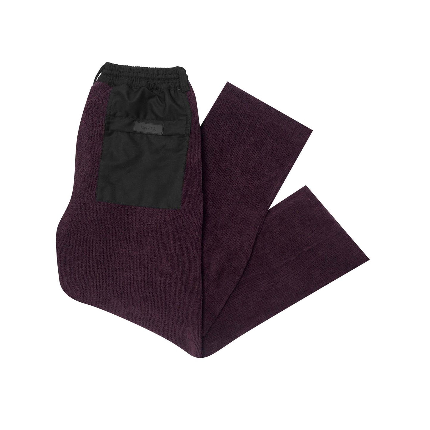 PLEATED ULTRA WIDE PANTS IN SANGRIA