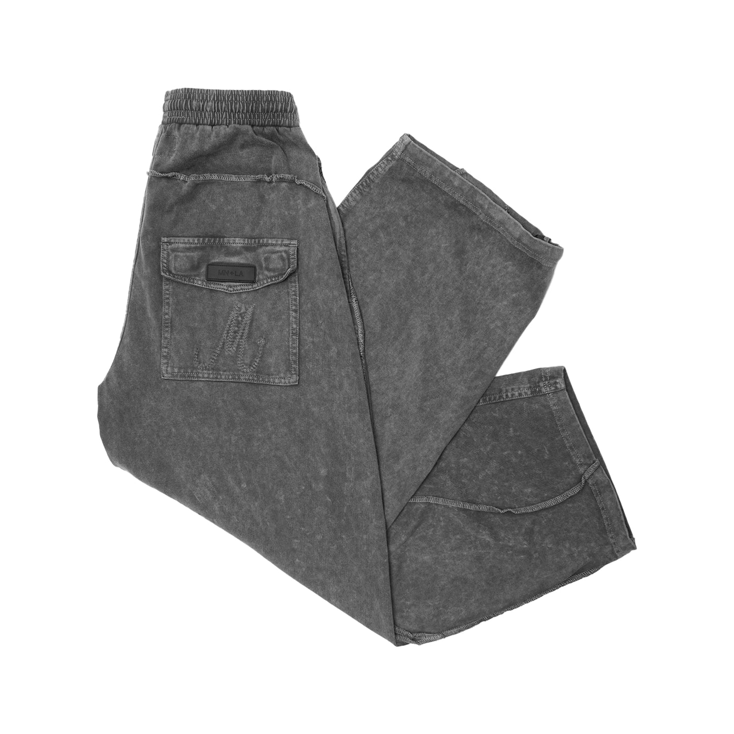 M+ VEINS PANTS IN DARK CEMENT