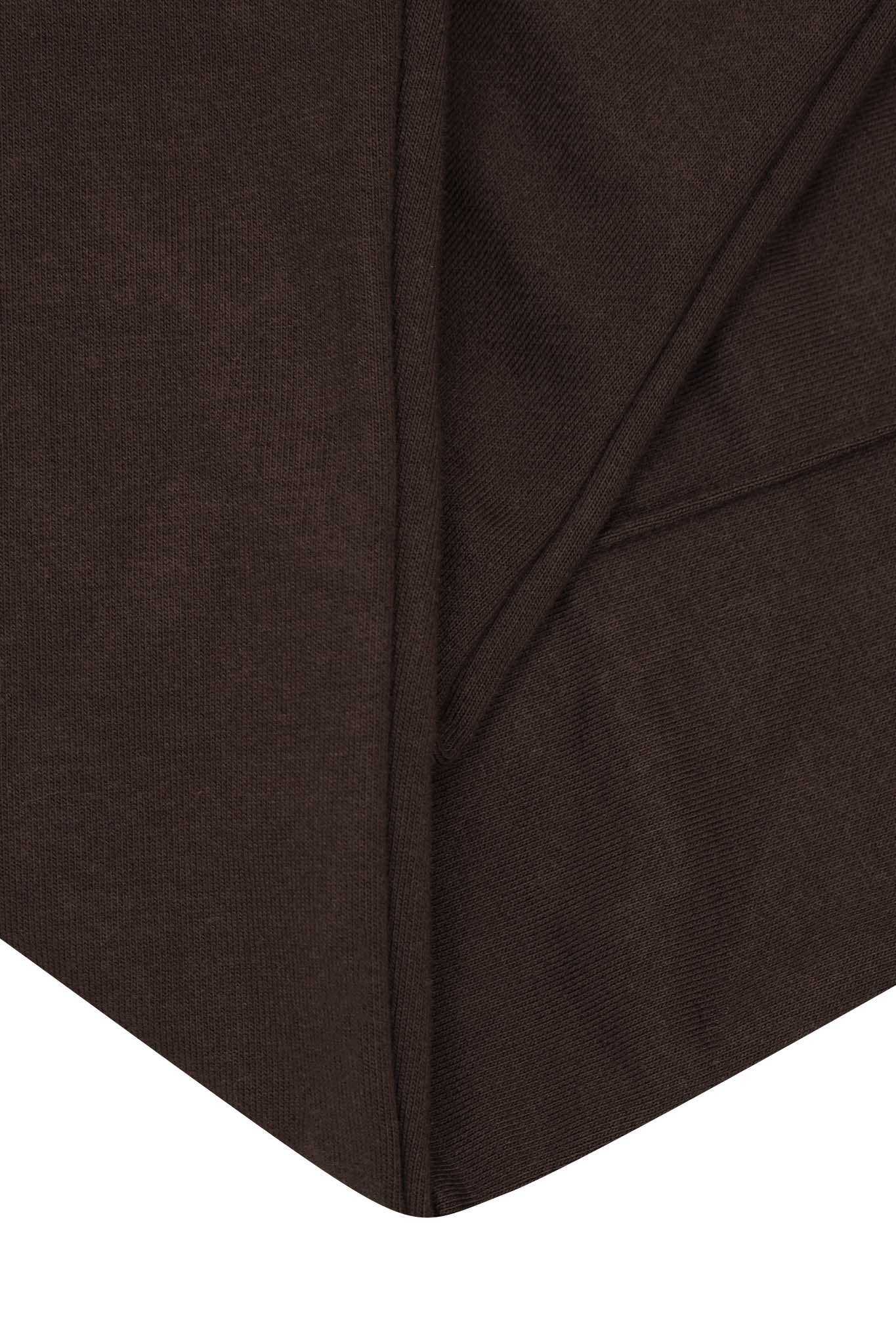 FRENCH TERRY PLEATED LOUNGE PANTS IN WOOD