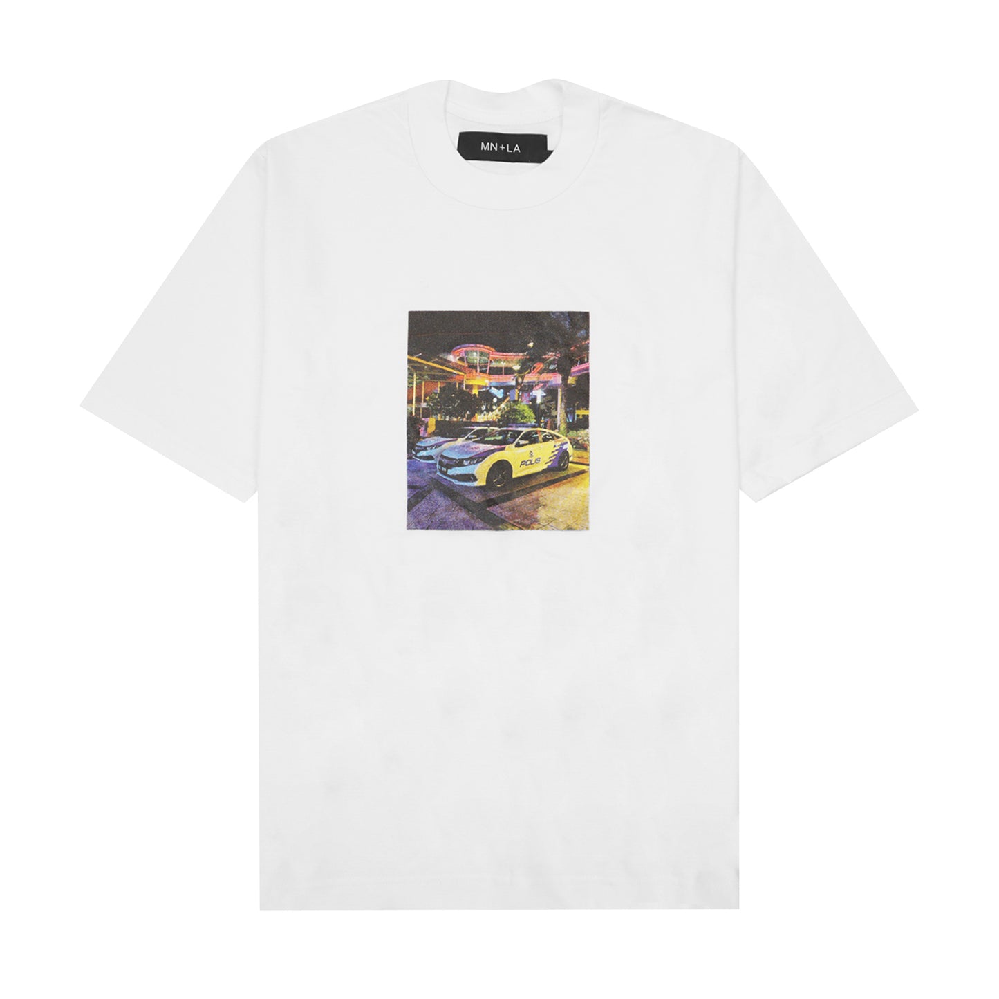 "POLIS" TEE IN WHITE