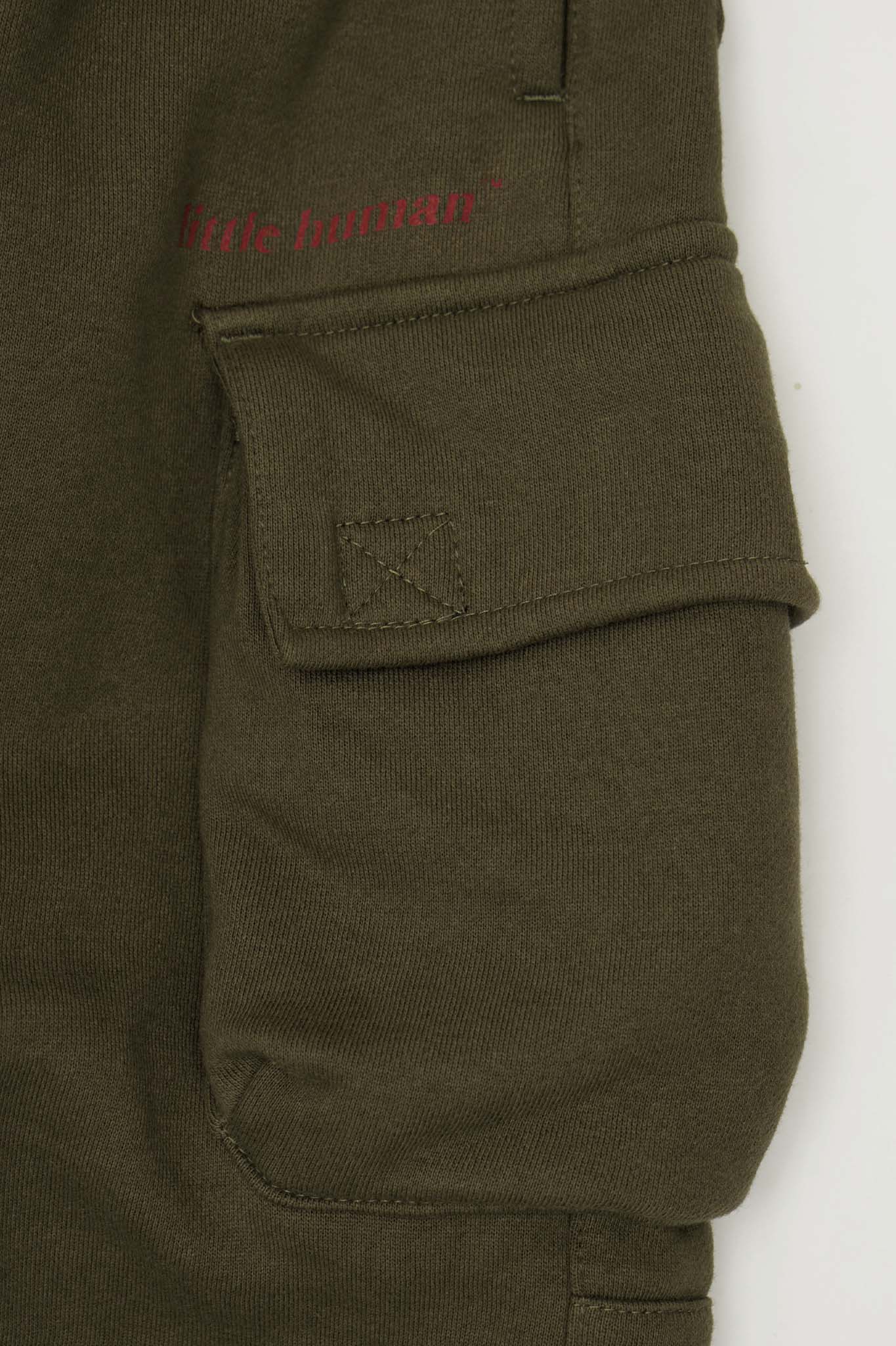 LITTLE HUMAN™ CARGO LOUNGE PANTS IN OLIVE