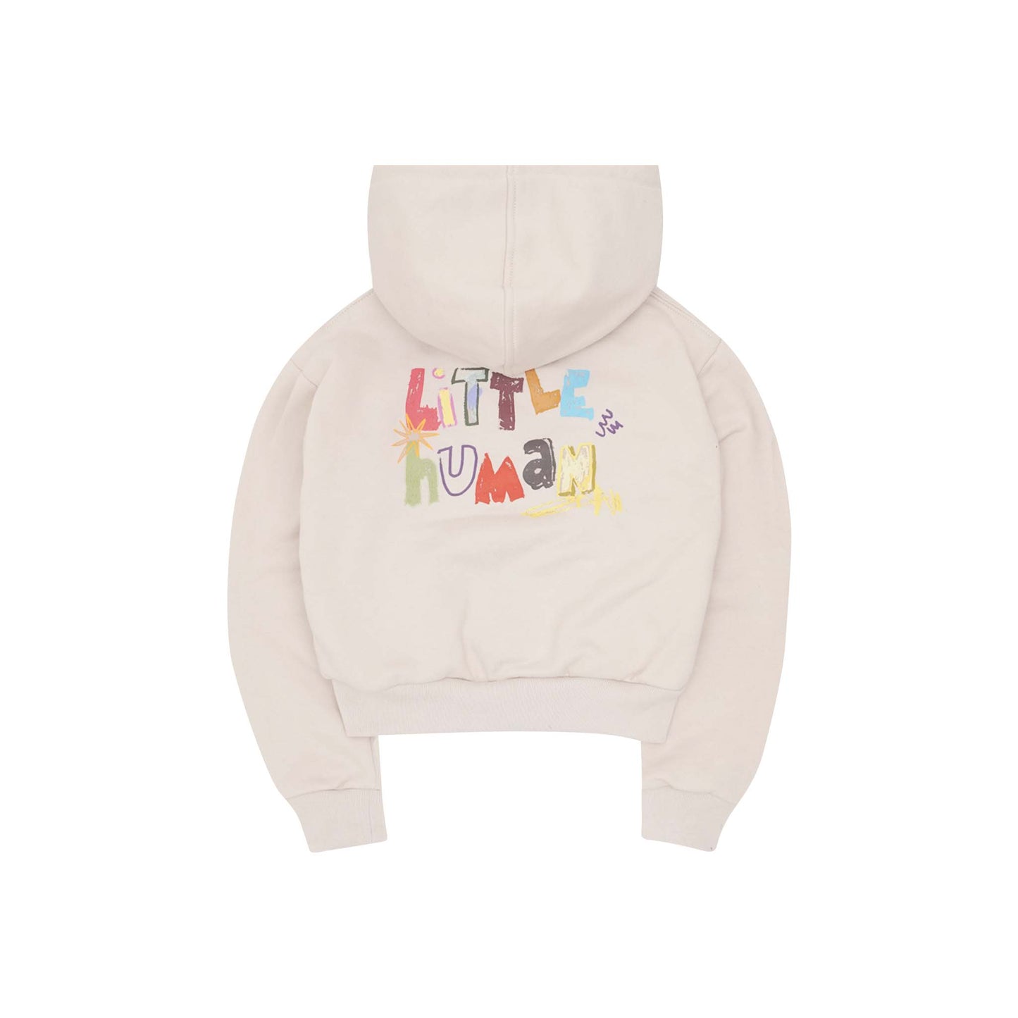 "CRAYONS" LITTLE HUMAN™ HOODIE IN OAT