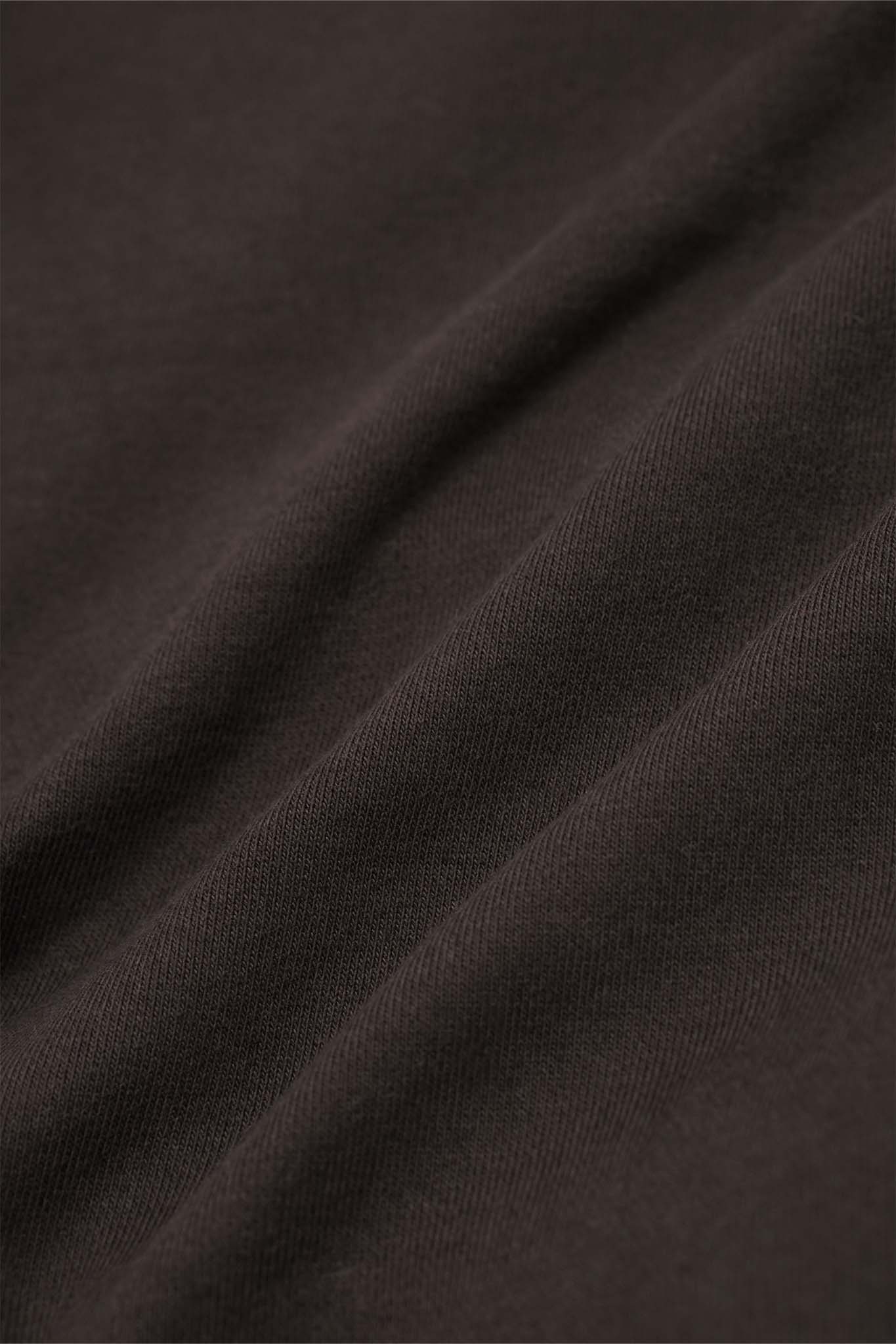 FRENCH TERRY PLEATED LOUNGE PANTS IN WOOD