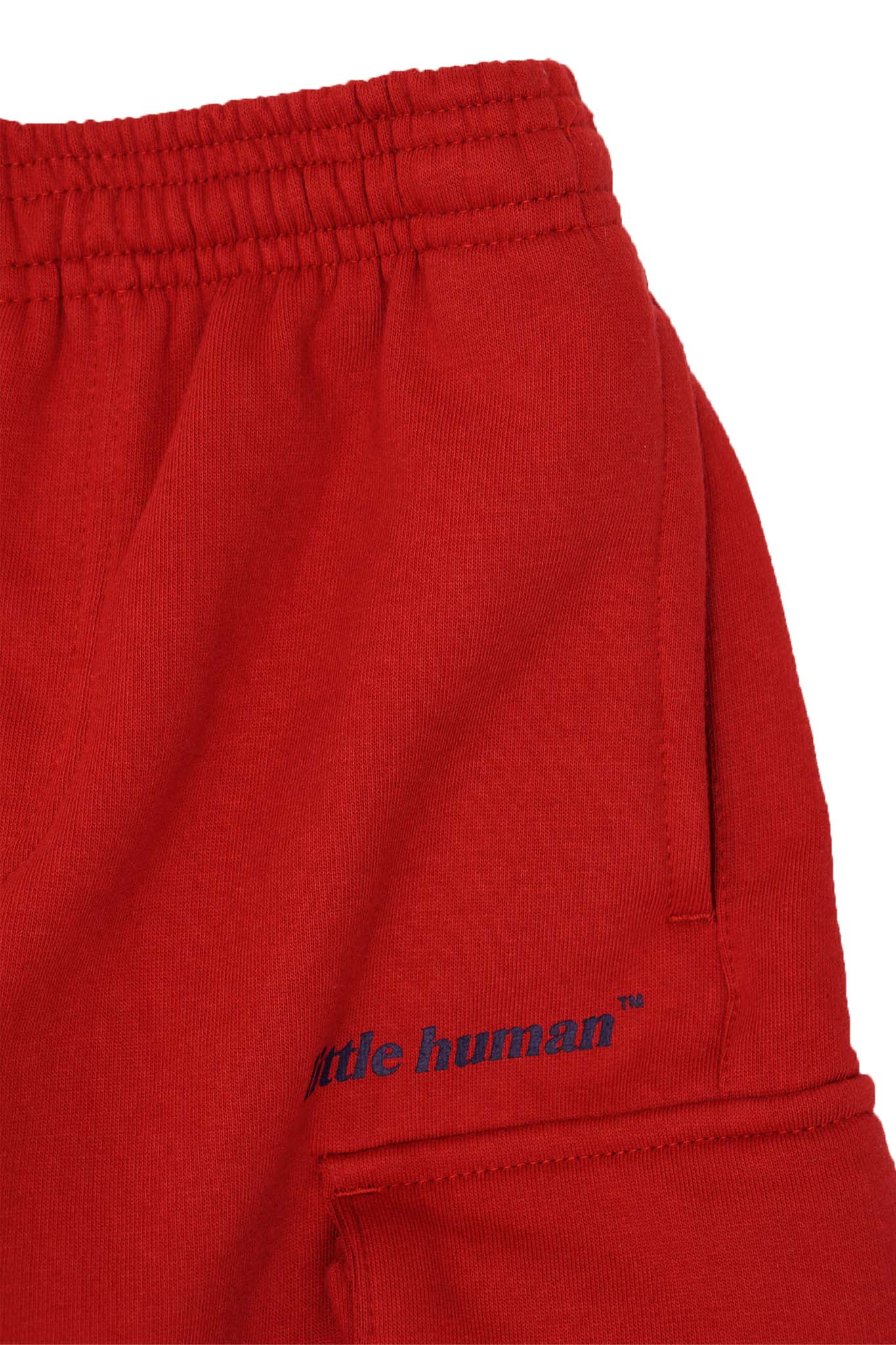 LITTLE HUMAN™ CARGO LOUNGE PANTS IN FADED RED