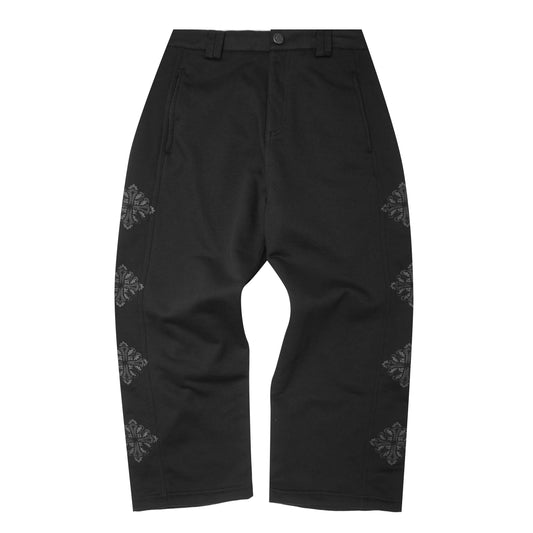 "IRON CROSS" PHAT PANTS IN CAVIAR