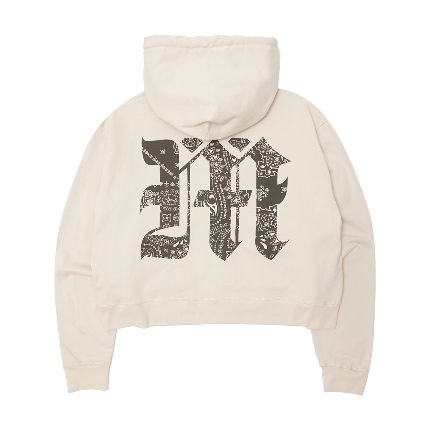 M'$ PAISLEY PATCHWORK MILITIA HOODIE IN OAT
