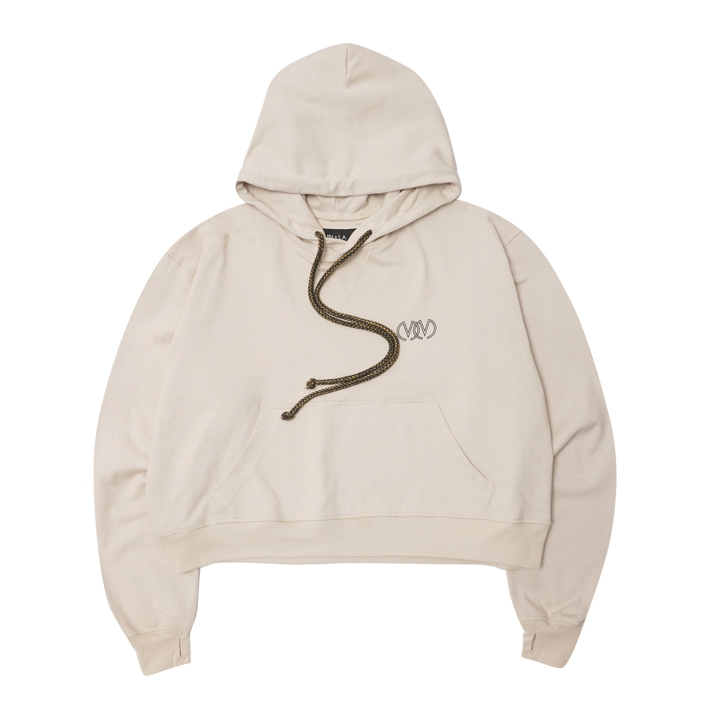 "TWIN M'$" HOODIE IN OAT