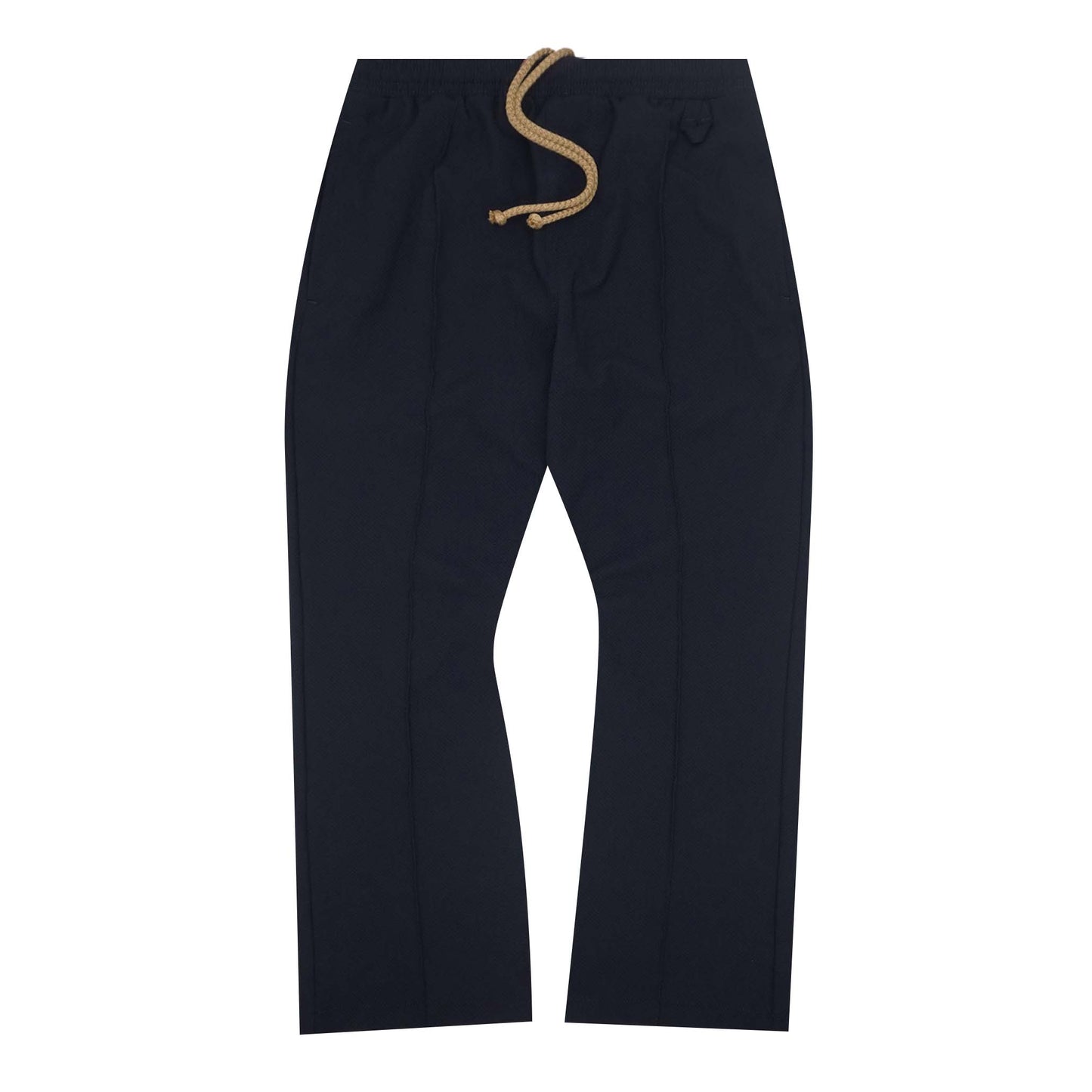 PLEATED BOOTCUT PANTS IN HALE