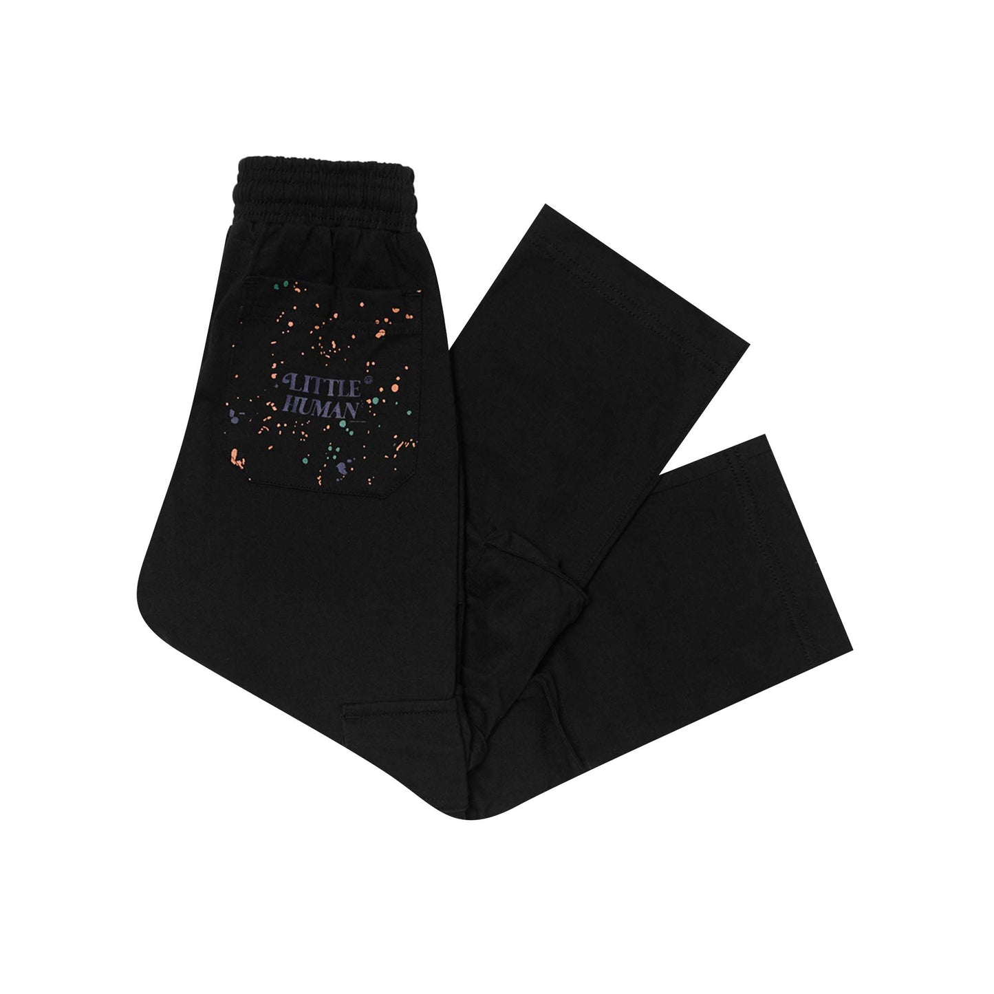 "PAINT SPLAT" LITTLE HUMAN™ CARGO PANTS IN CAVIAR