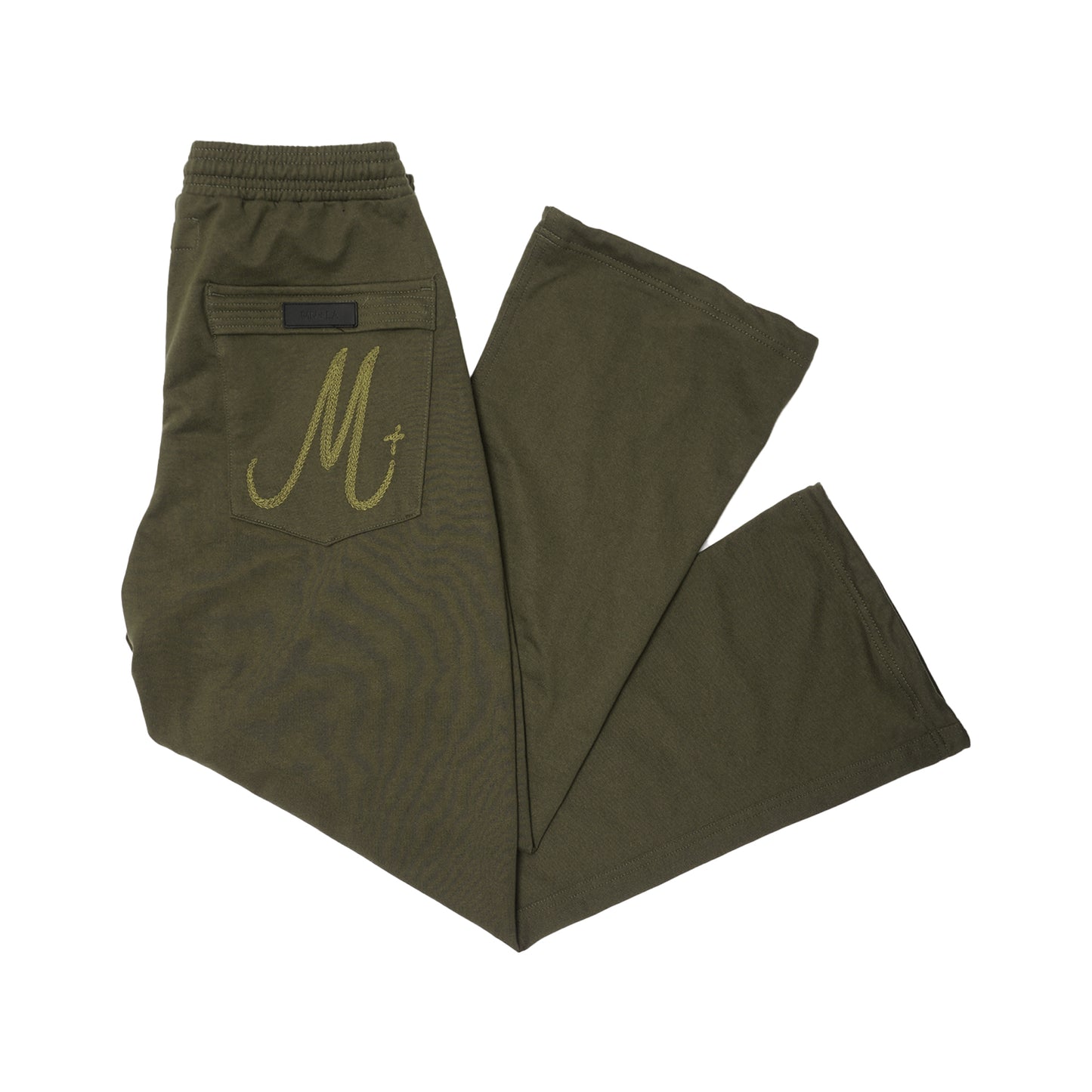 M+ BOOTCUT PANTS IN OLIVE