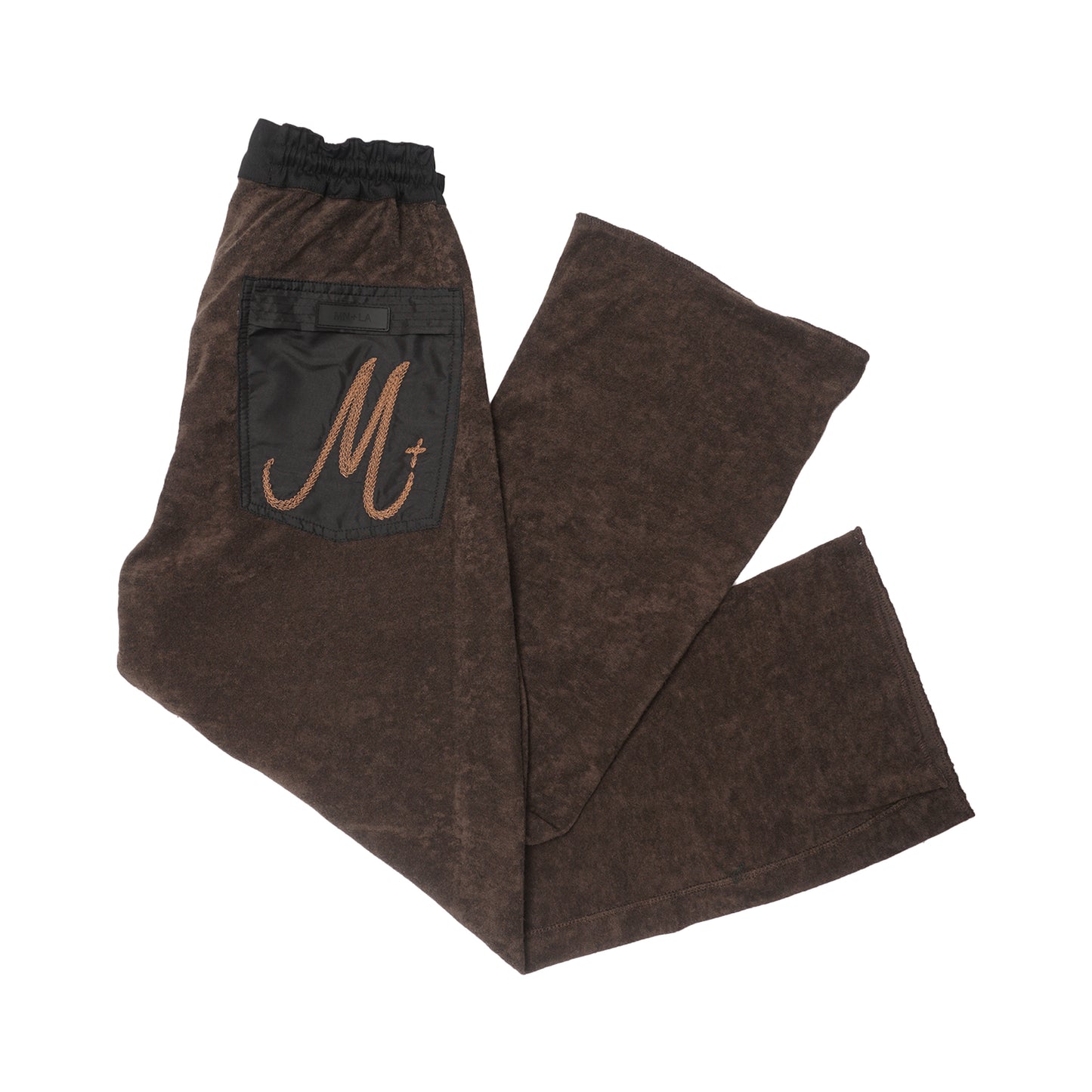 M+ TOWEL BOOTCUT PANTS IN WOOD