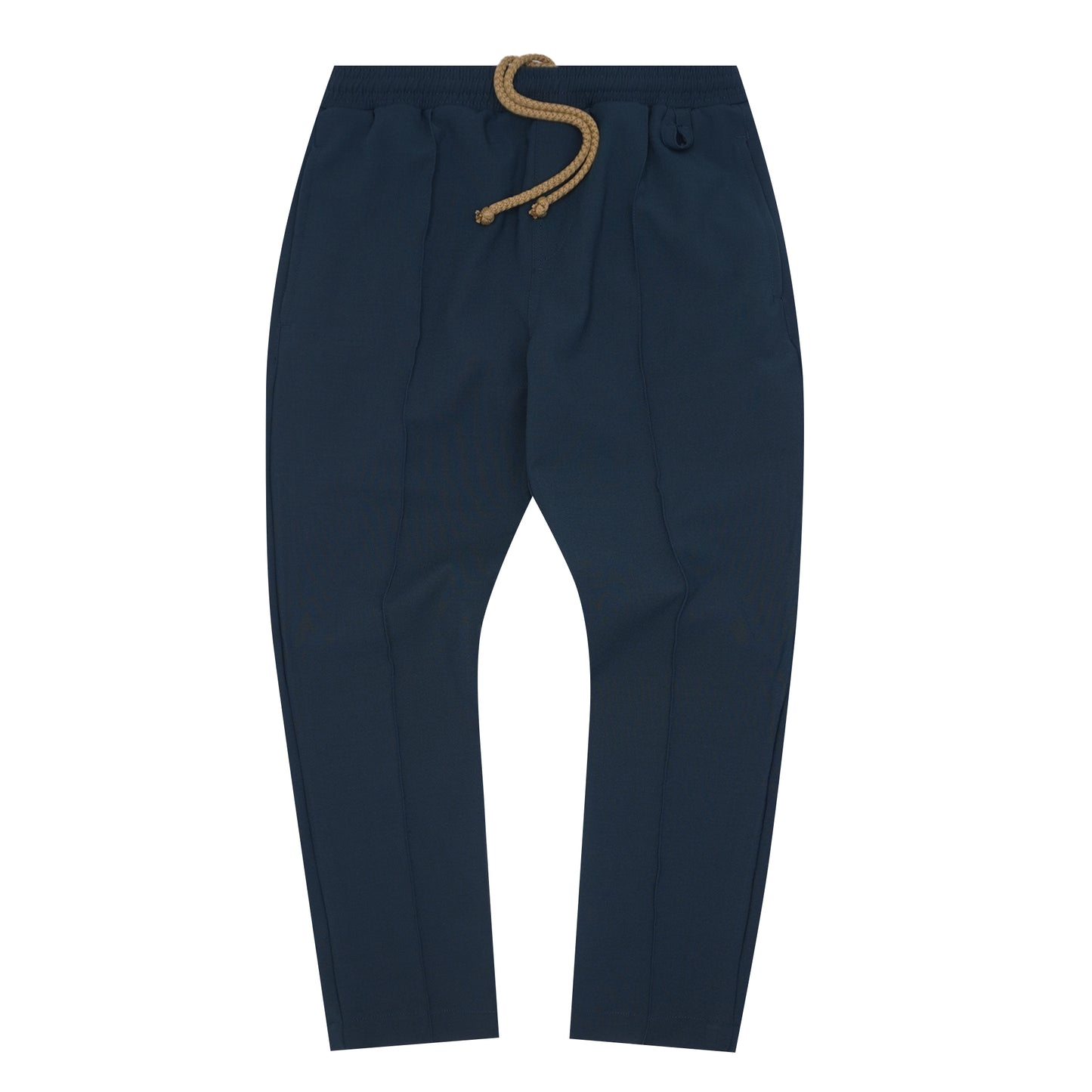 PLEATED CROPPED PANTS IN REGAL BLUE