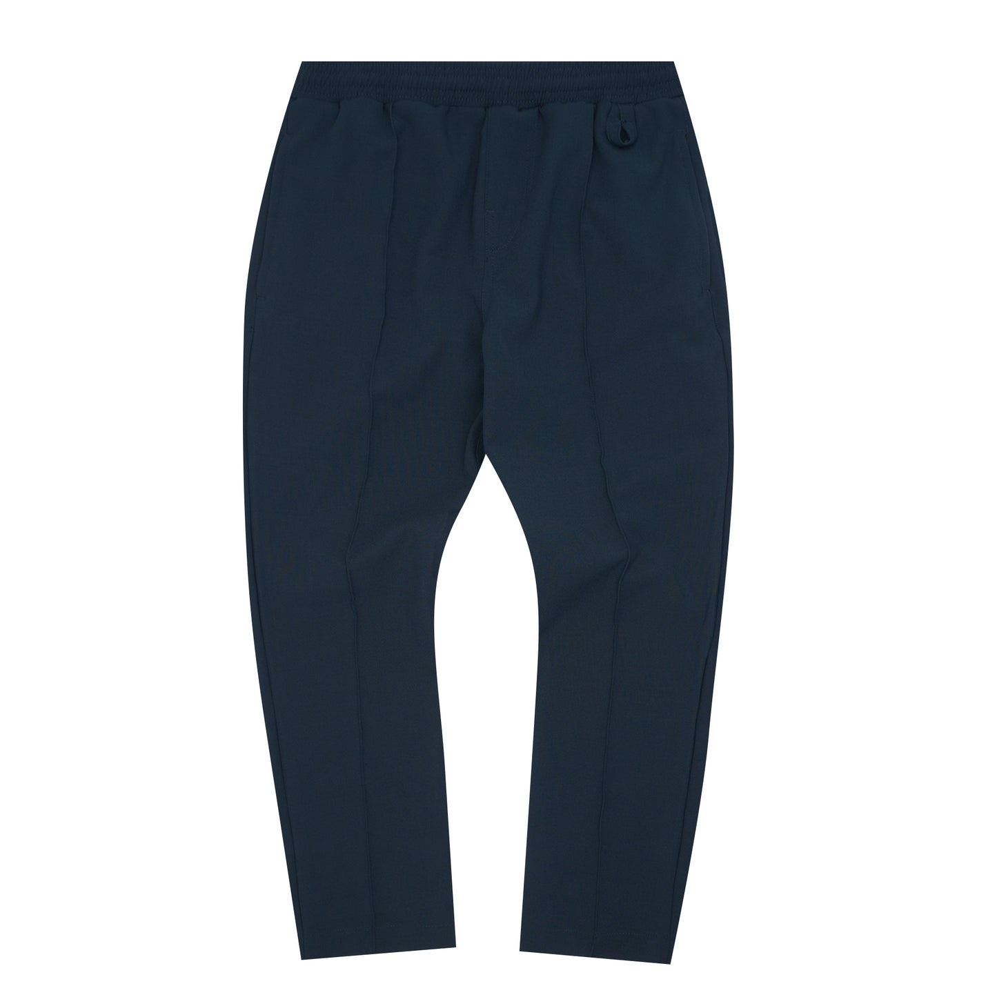 PLEATED CROPPED PANTS IN REGAL BLUE