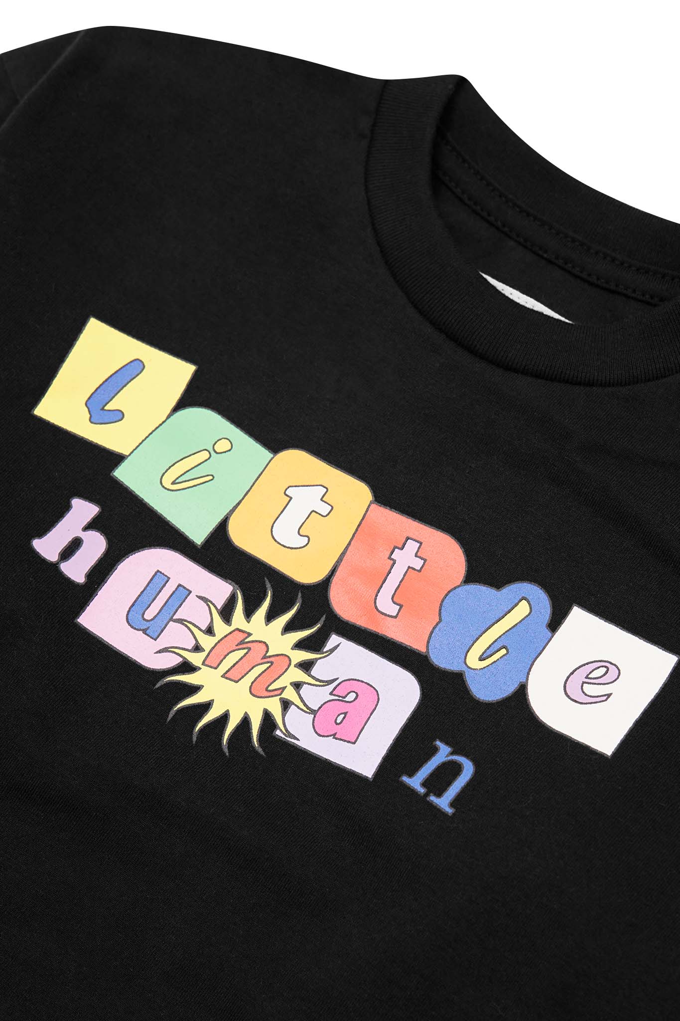 "SUN IS OUT" LITTLE HUMAN™ LONGSLEEVE TEE IN CAVIAR