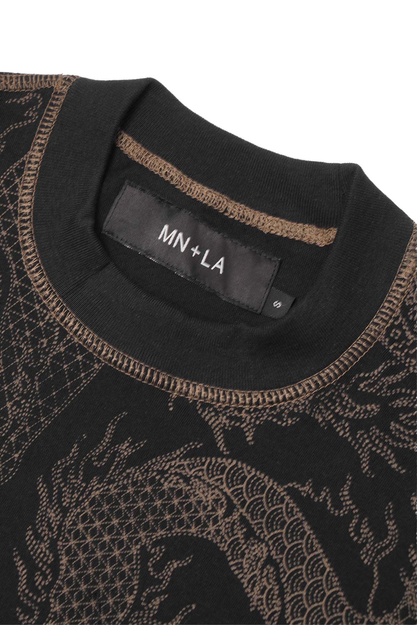 "YEAR OF THE DRAGON" BOX TEE IN CAVIAR