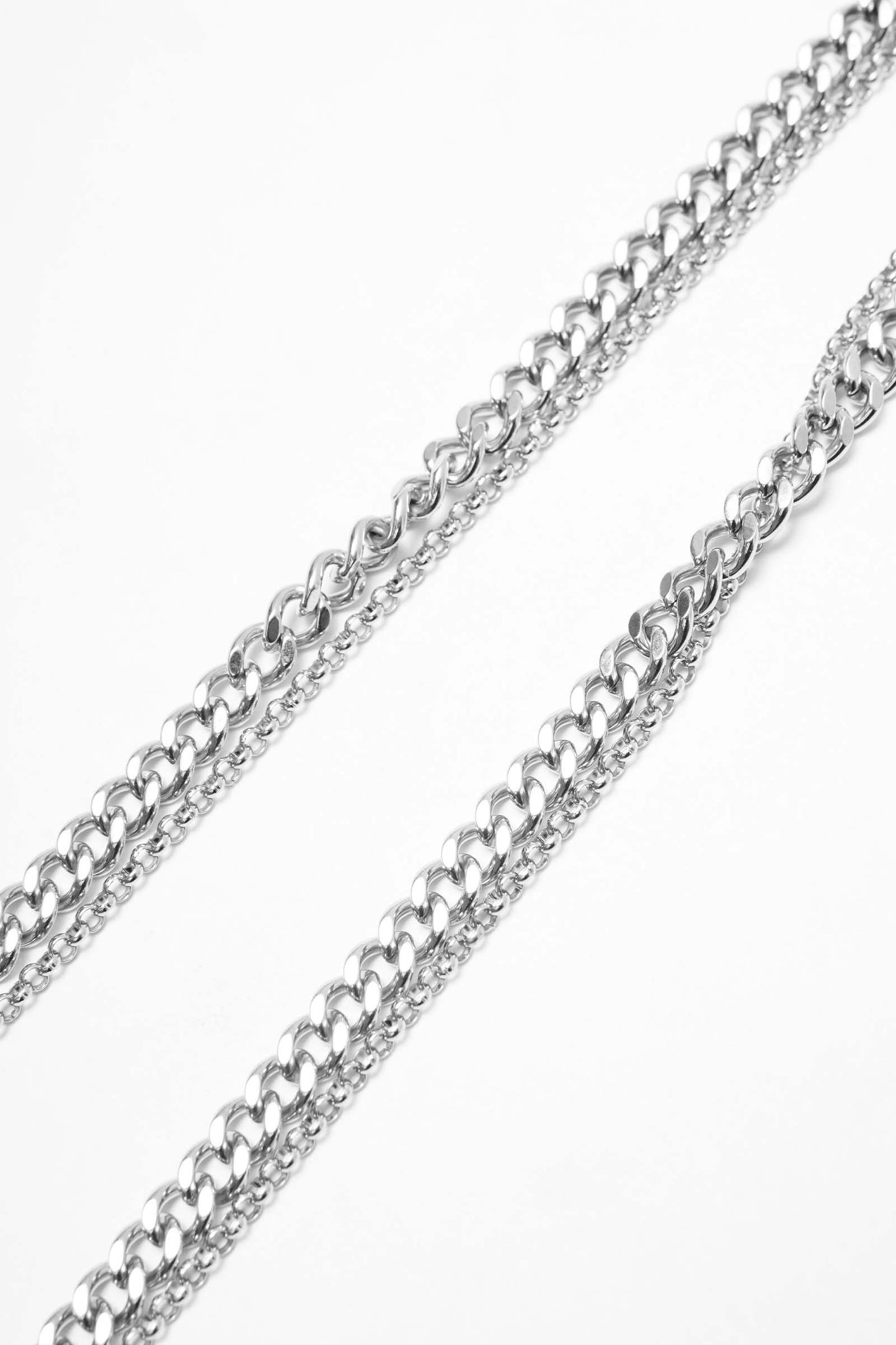 INRI STEEL PENDANT W/ MULTI CHAIN