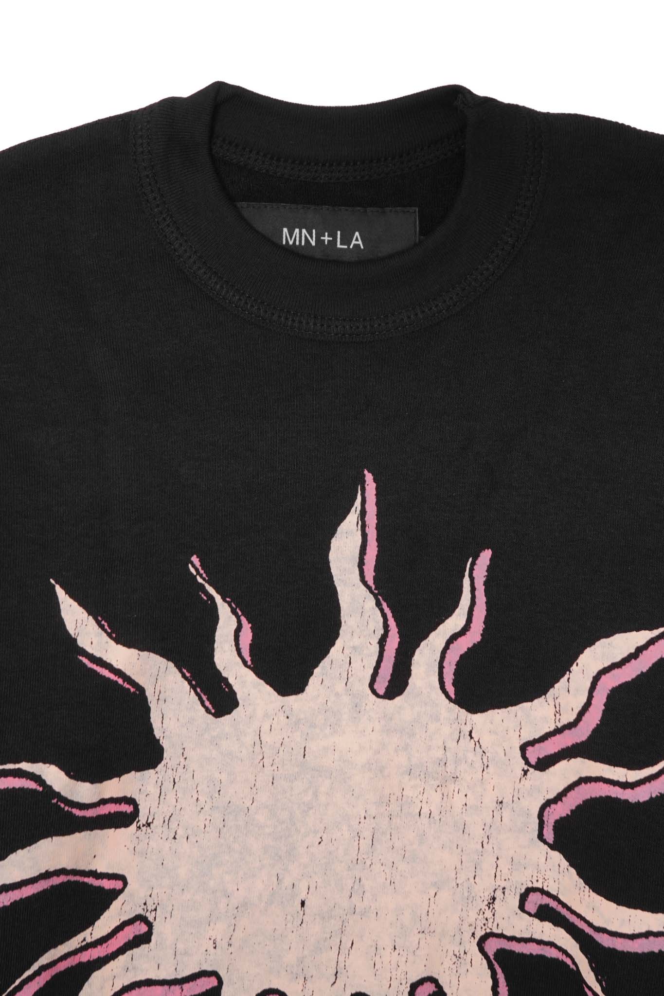 "THE ENLIGHTENED ONE" LONGSLEEVE TEE IN CAVIAR