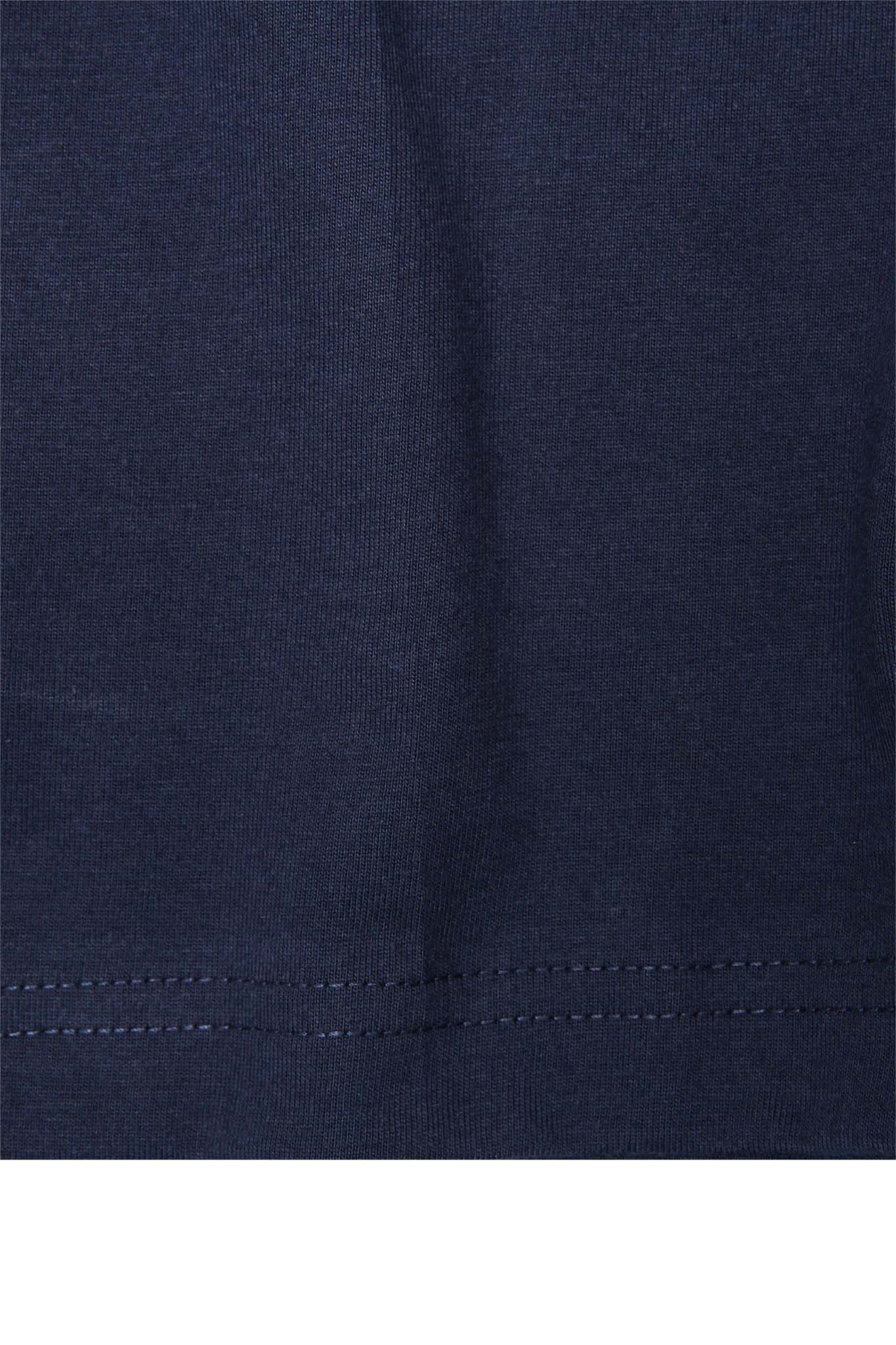 MOCK NECK TEE IN NAVY
