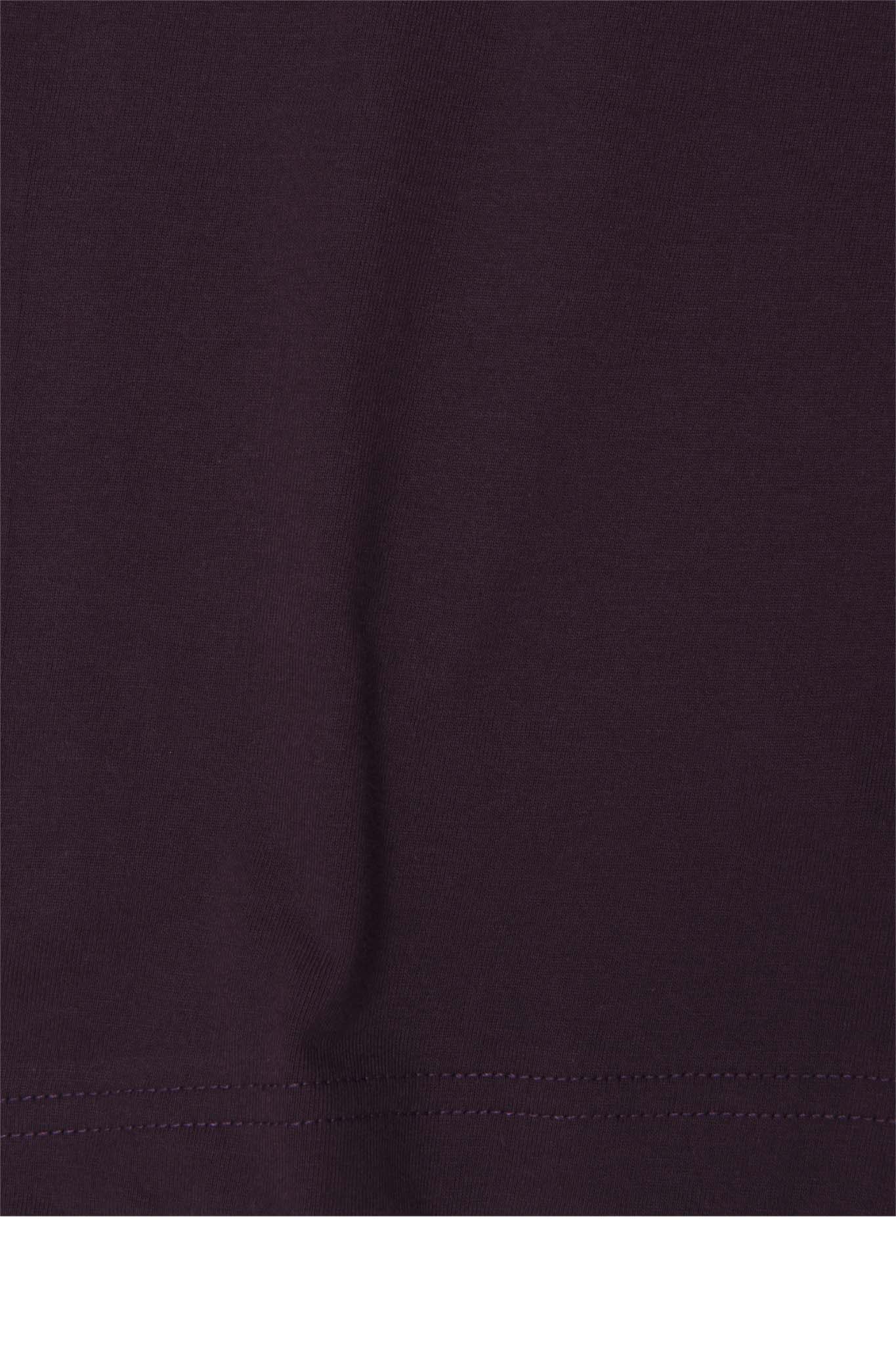 MOCK NECK TEE IN SHADOW PURPLE