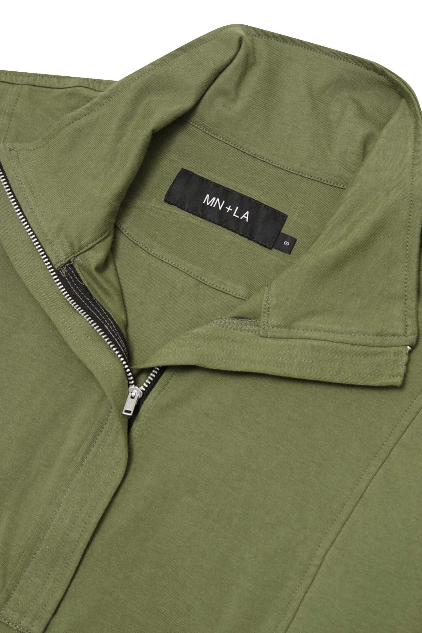 QUARTER ZIP L/S TEE IN FERN