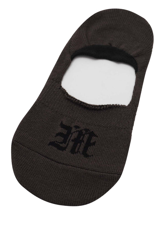 "M'$" LOW SOCK IN CHARCOAL GREY