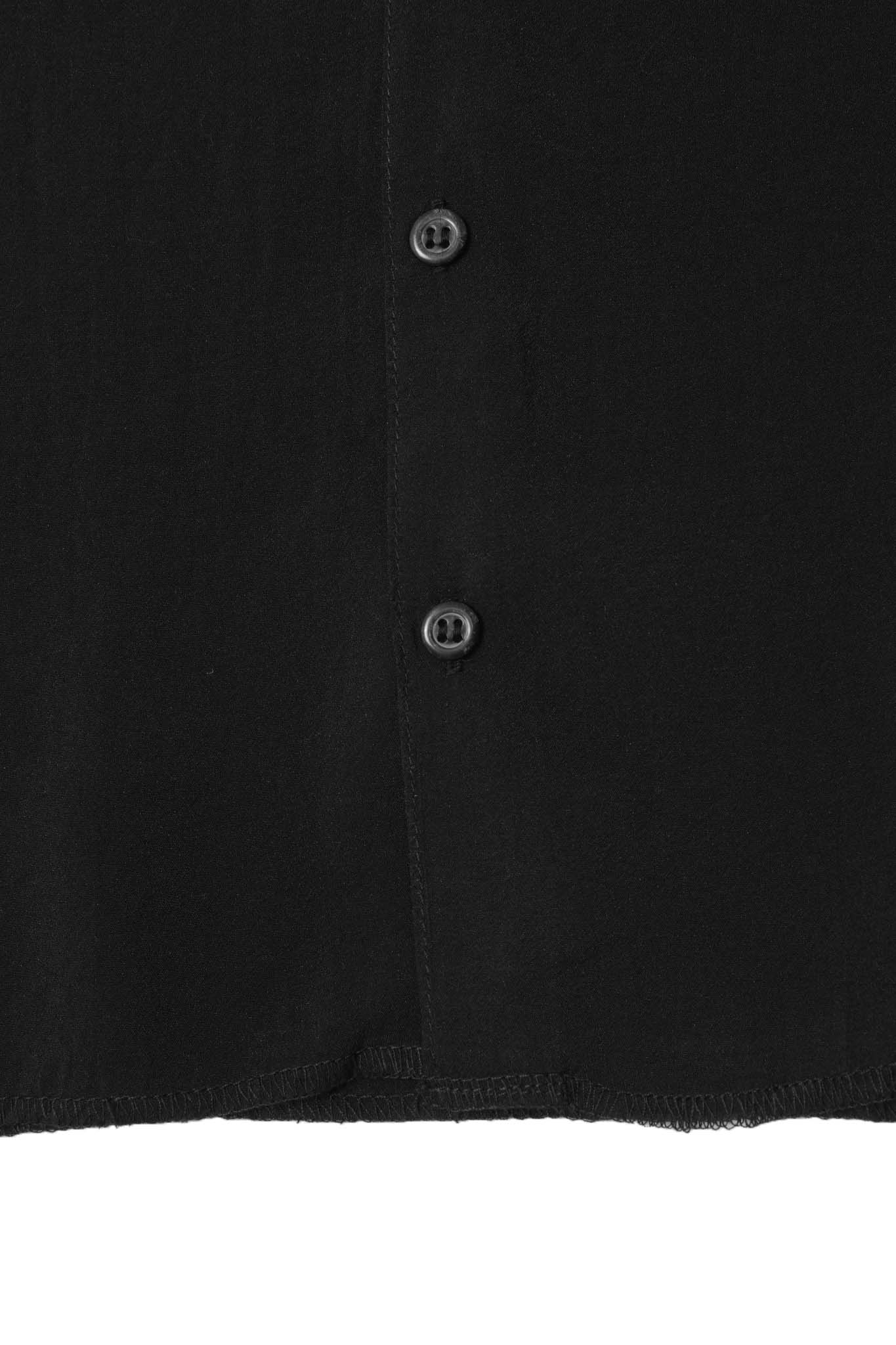 MANDARIN S/S SHIRT IN NOIR
