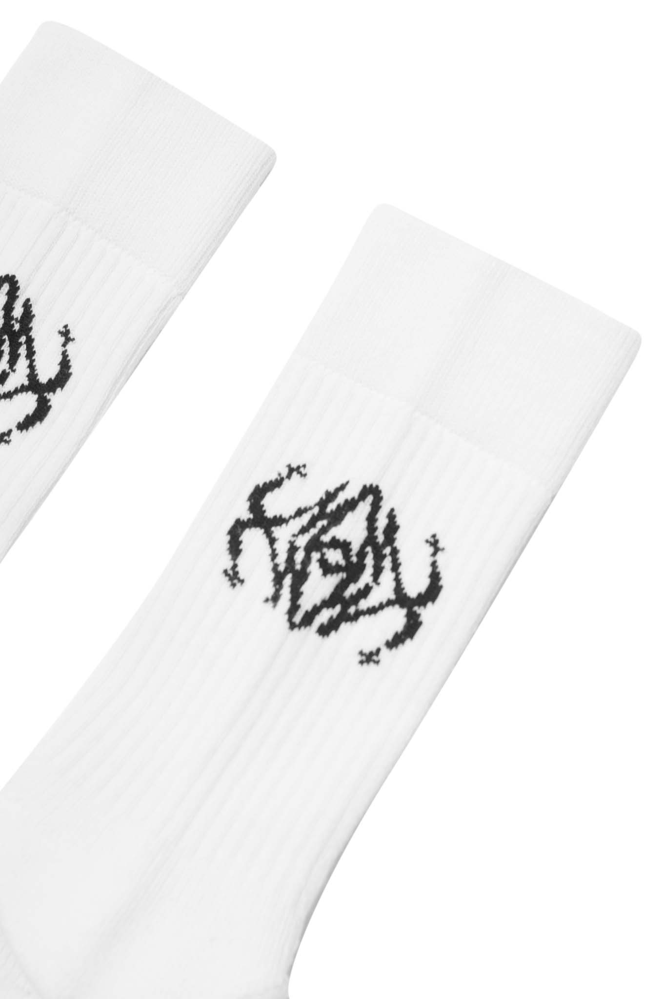 "COLLIDE" SOCKS IN WHITE