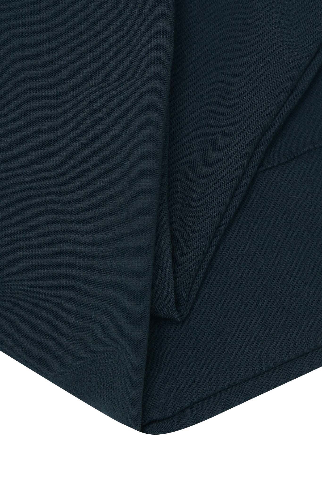 PLEATED CROPPED PANTS IN REGAL BLUE
