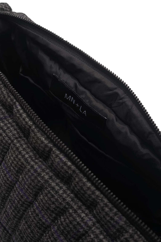 "FLOW" CROSS BAG IN PIGEON PLAID