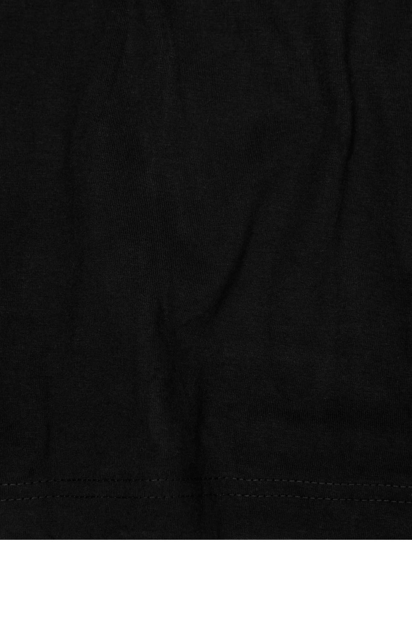 MOCK NECK TEE IN CAVIAR