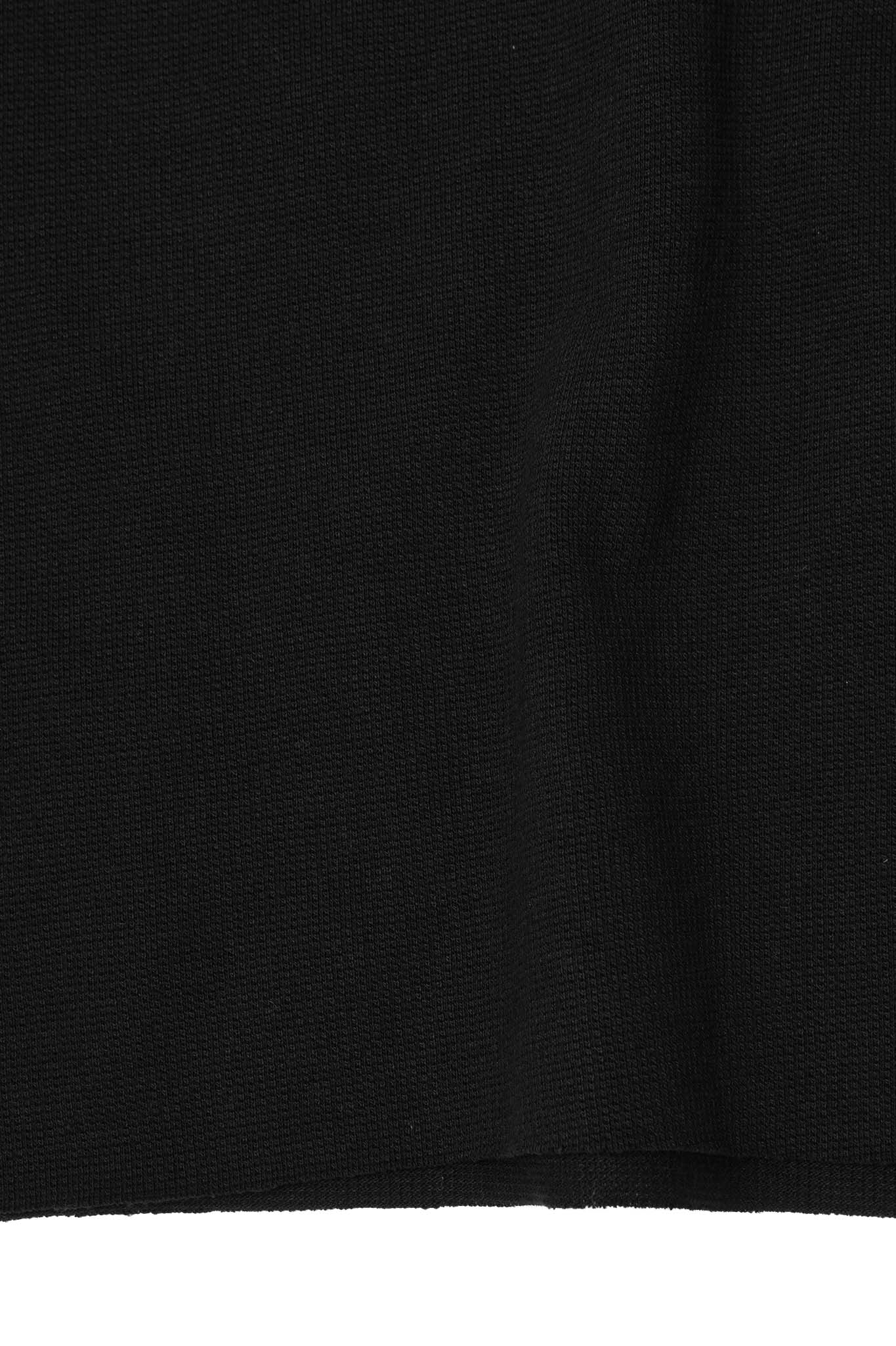WAFFLE WEAVE CHOP CHOP TEE IN ANTHRACITE