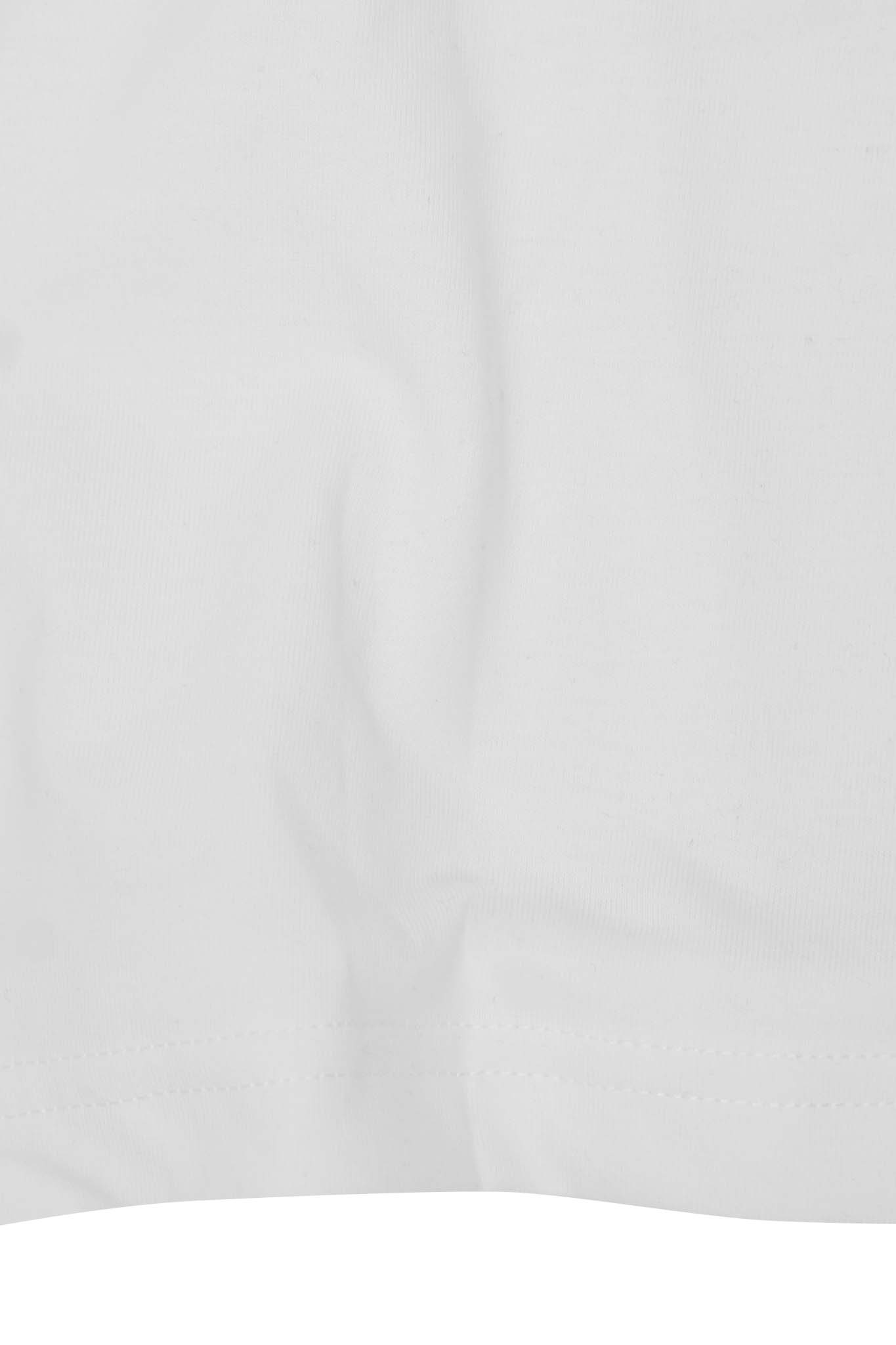 MOCK NECK TEE IN WHITE