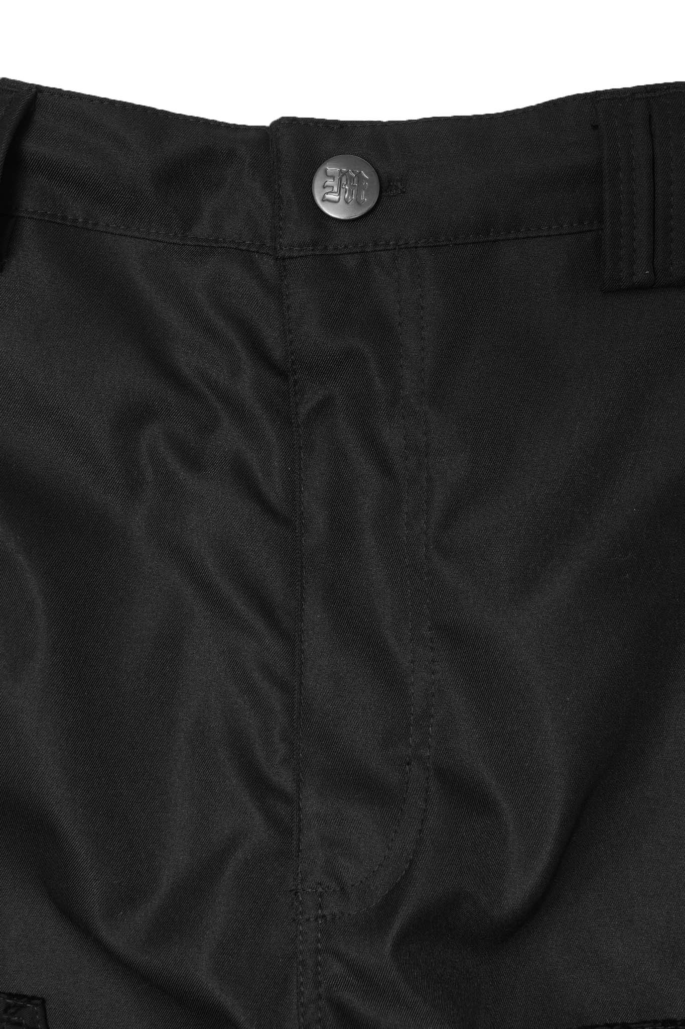 M+ DOUBLE KNEE PHAT PANTS IN NECRO