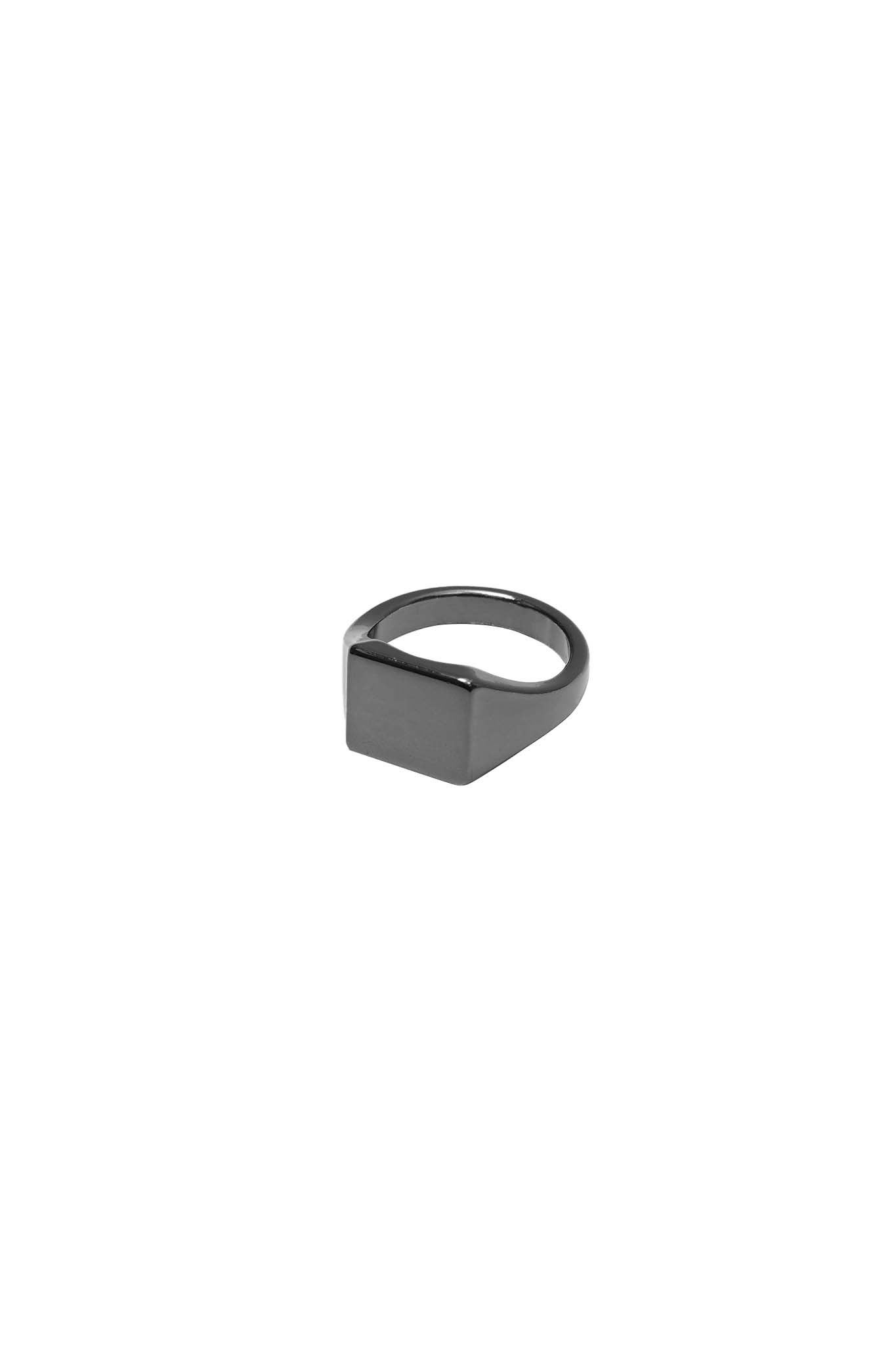 BLOCK ANTHRACITE RING