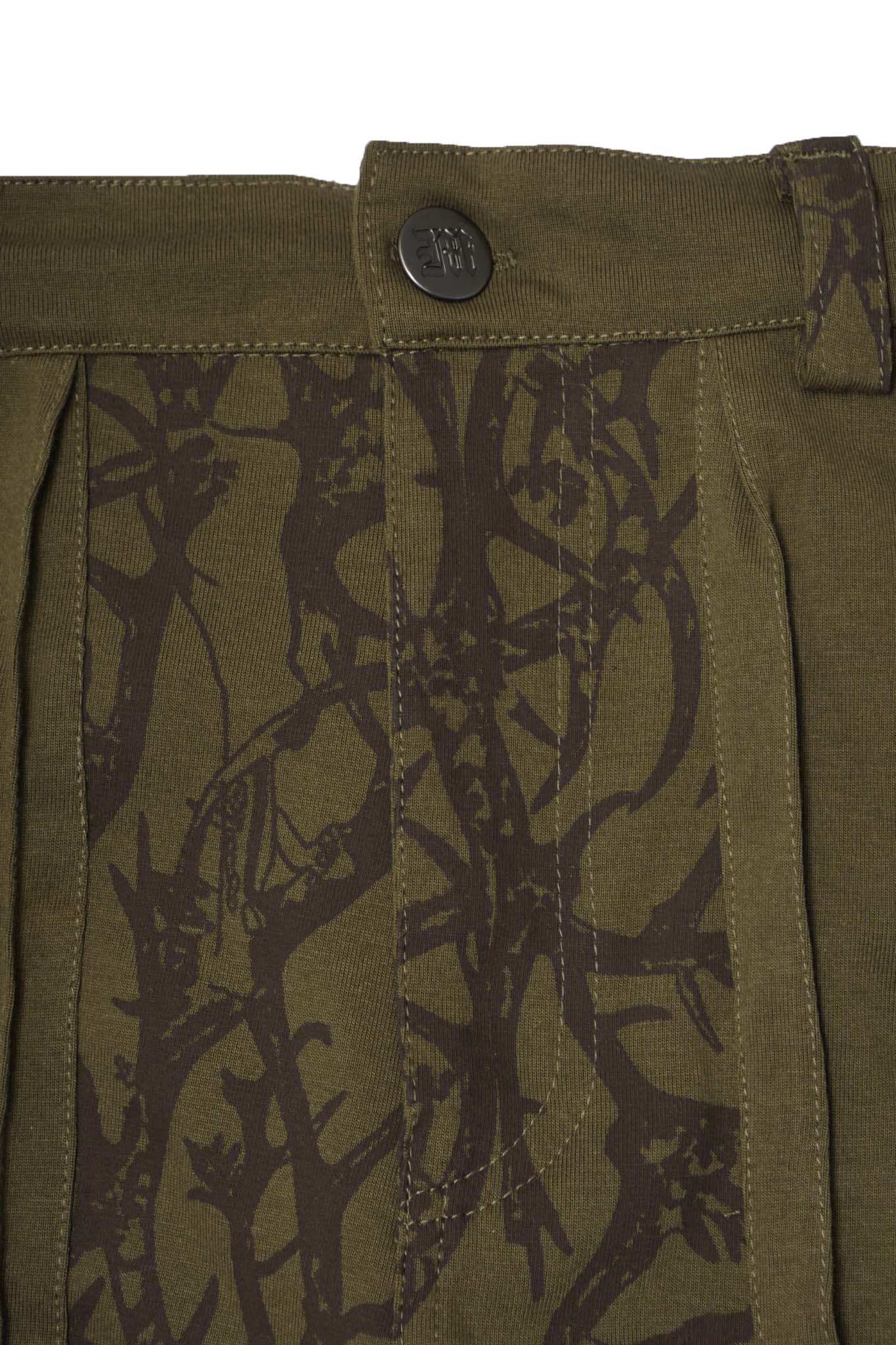 "VINES AND THORNS" OVERPOCKET PHAT PANTS IN OLIVE