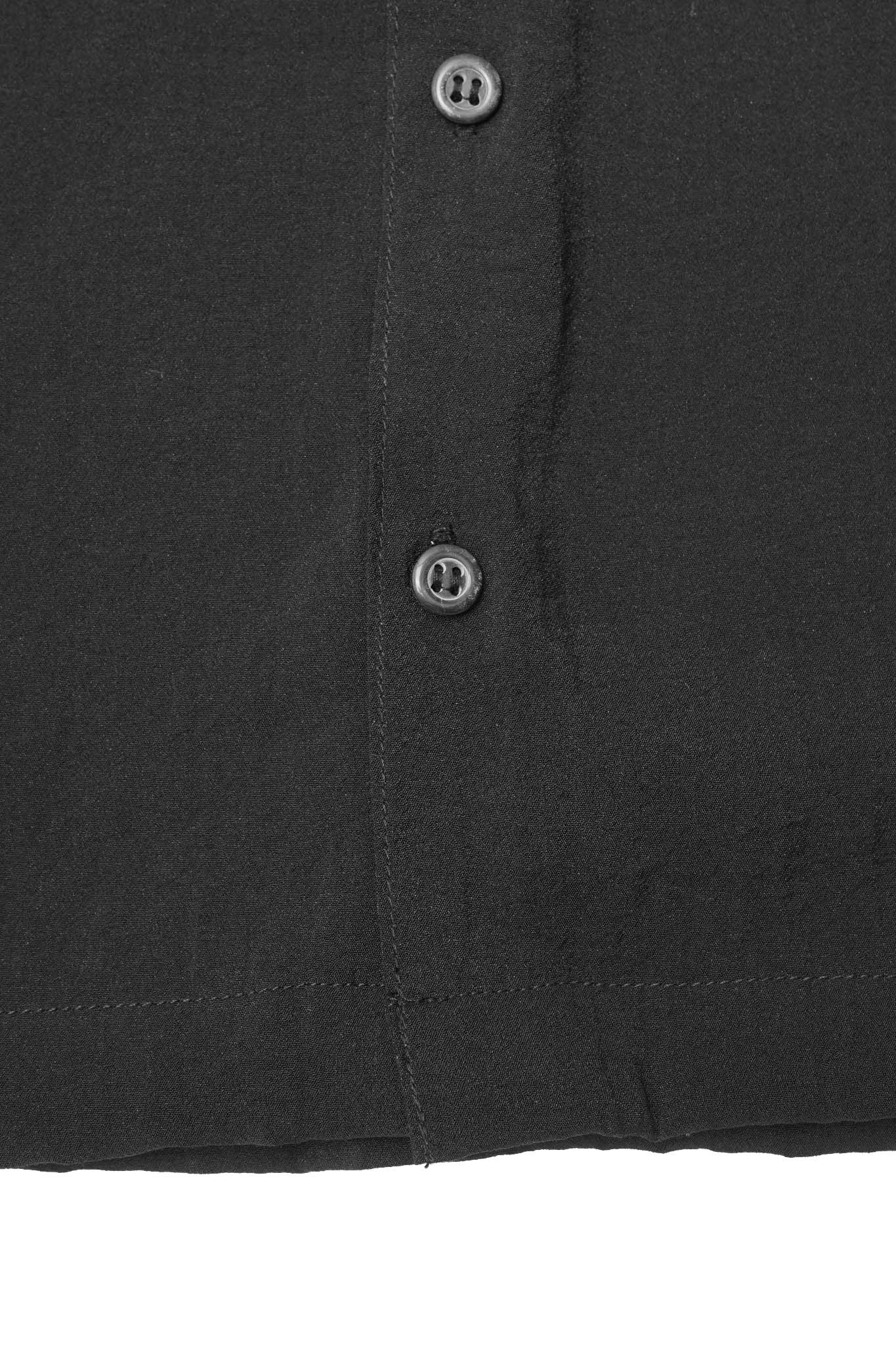 MANDARIN L/S SHIRT IN NOIR