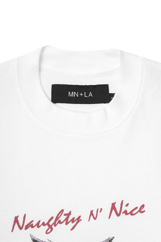 "EYES NEVER LIE" TEE IN WHITE