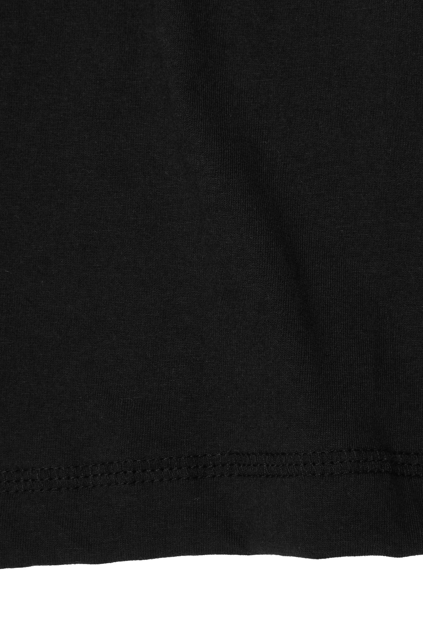 M'$ PAISLEY PATCHWORK MILITIA MOCK NECK TEE IN CAVIAR
