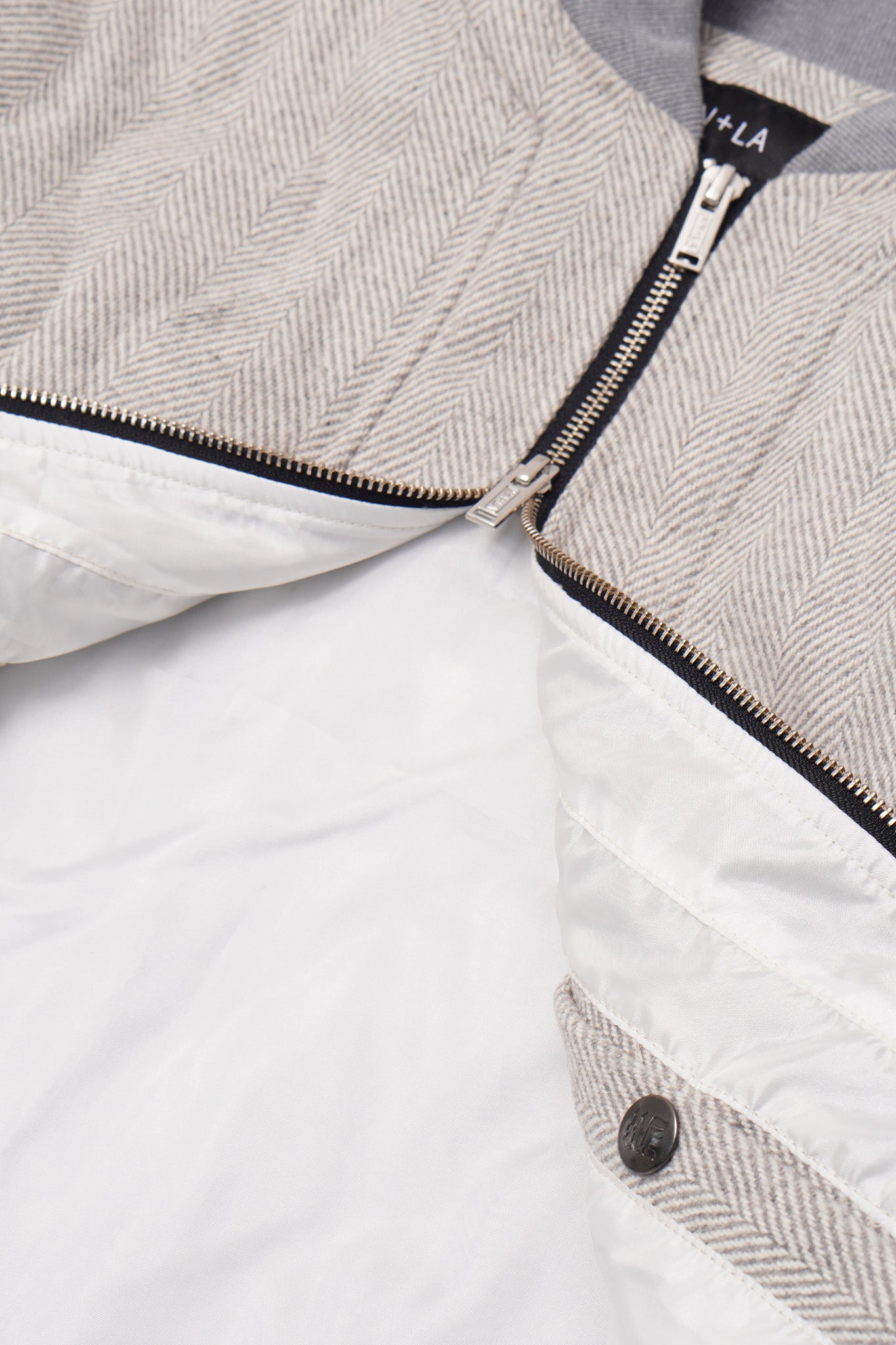 "FLOW" BOMBER JACKET IN GAINSBORO