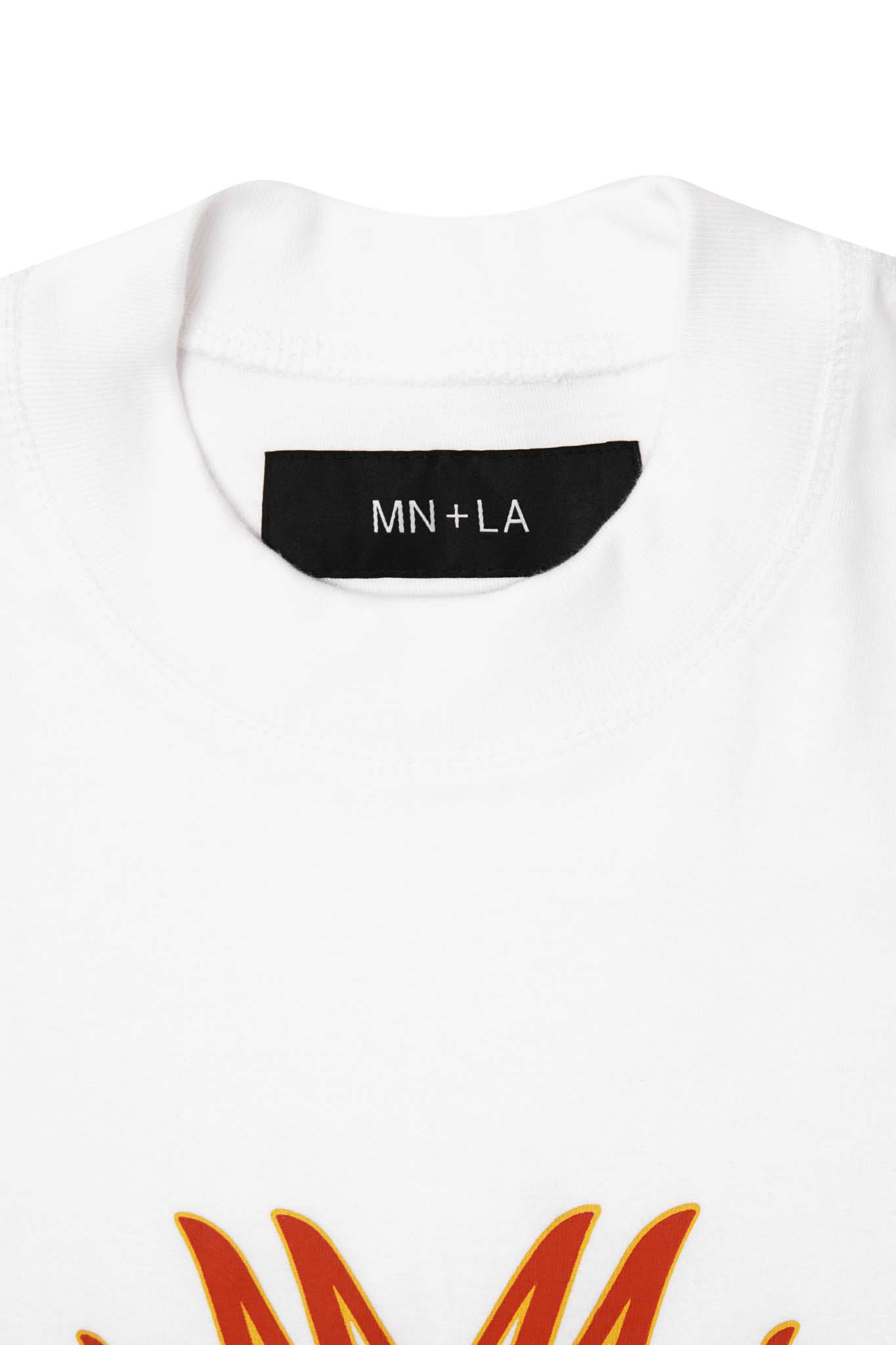 “BURNING STALLION” TEE IN WHITE