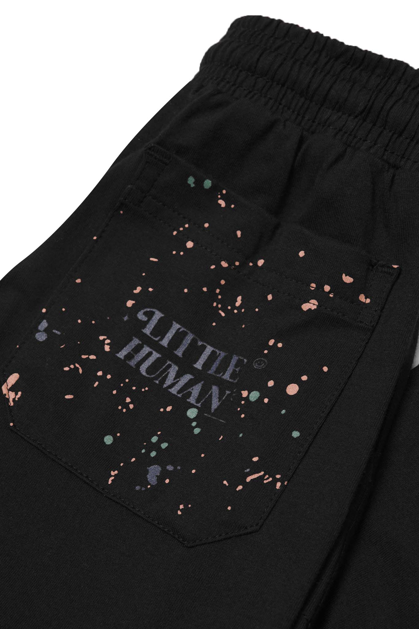 "PAINT SPLAT" LITTLE HUMAN™ CARGO PANTS IN CAVIAR