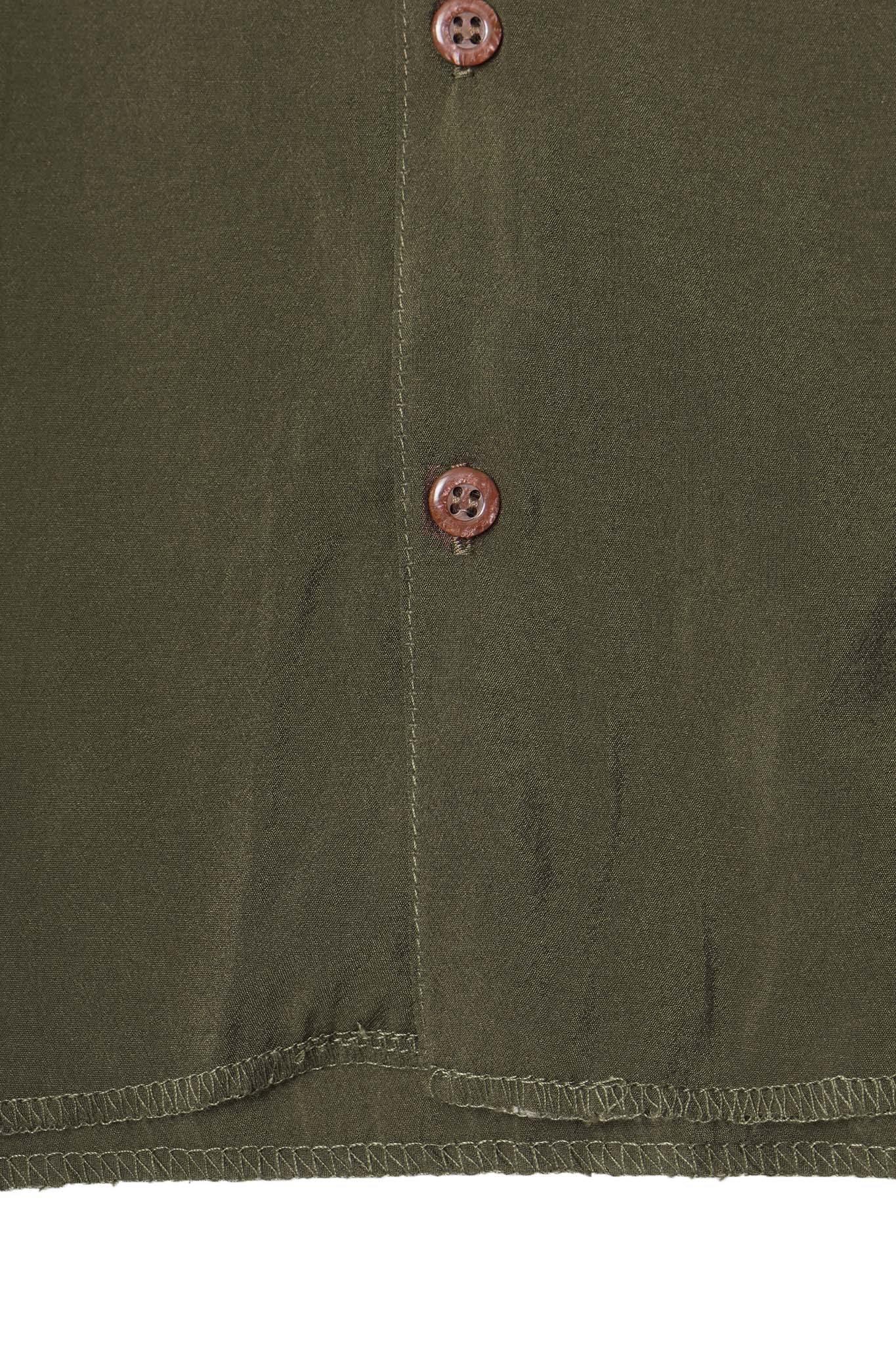 MANDARIN S/S SHIRT IN OLIVE DRAB