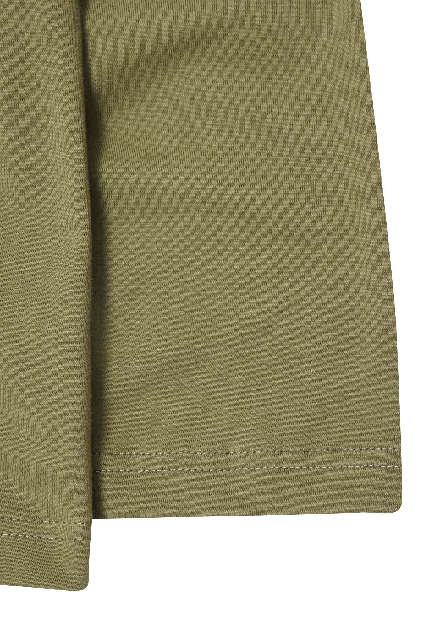 QUARTER ZIP L/S TEE IN OLIVE
