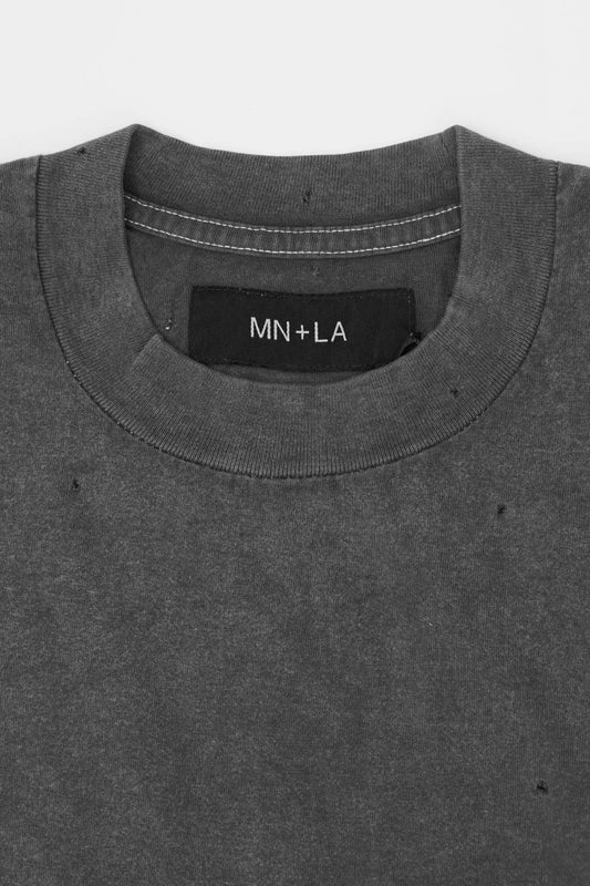 VINTAGE TATTERED LONGSLEEVE TEE IN GOLEM GREY