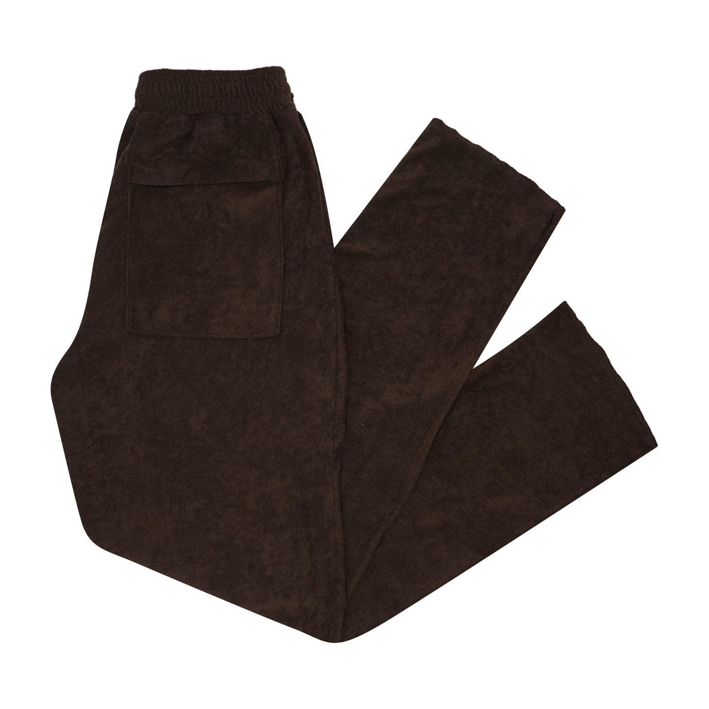 WOOD TOWEL TERRY RAW FINISH LOUNGE PANTS
