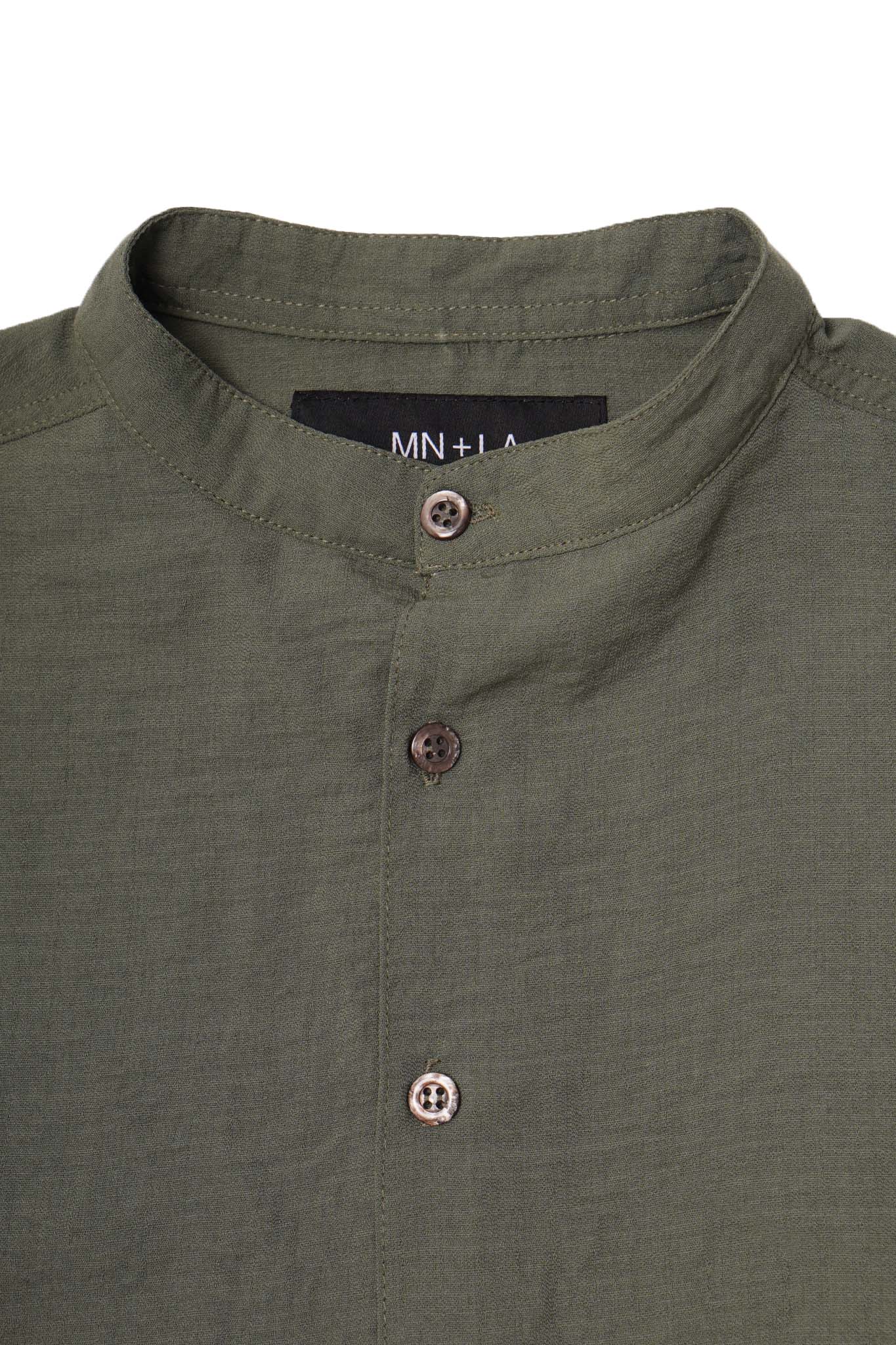 MANDARIN L/S SHIRT IN SAGE